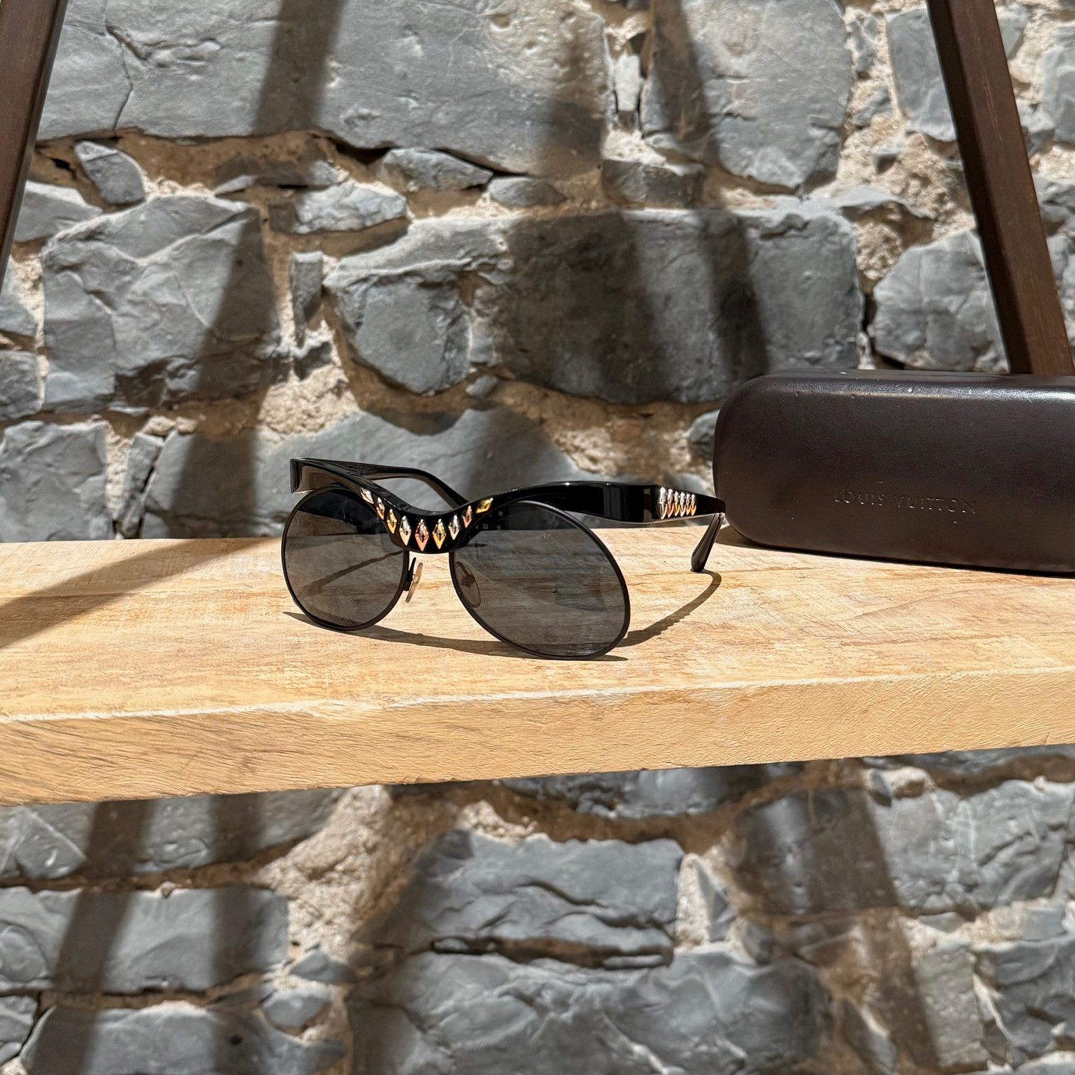 Louis Vuitton Z0803U Black Natalia Studded Sunglasses