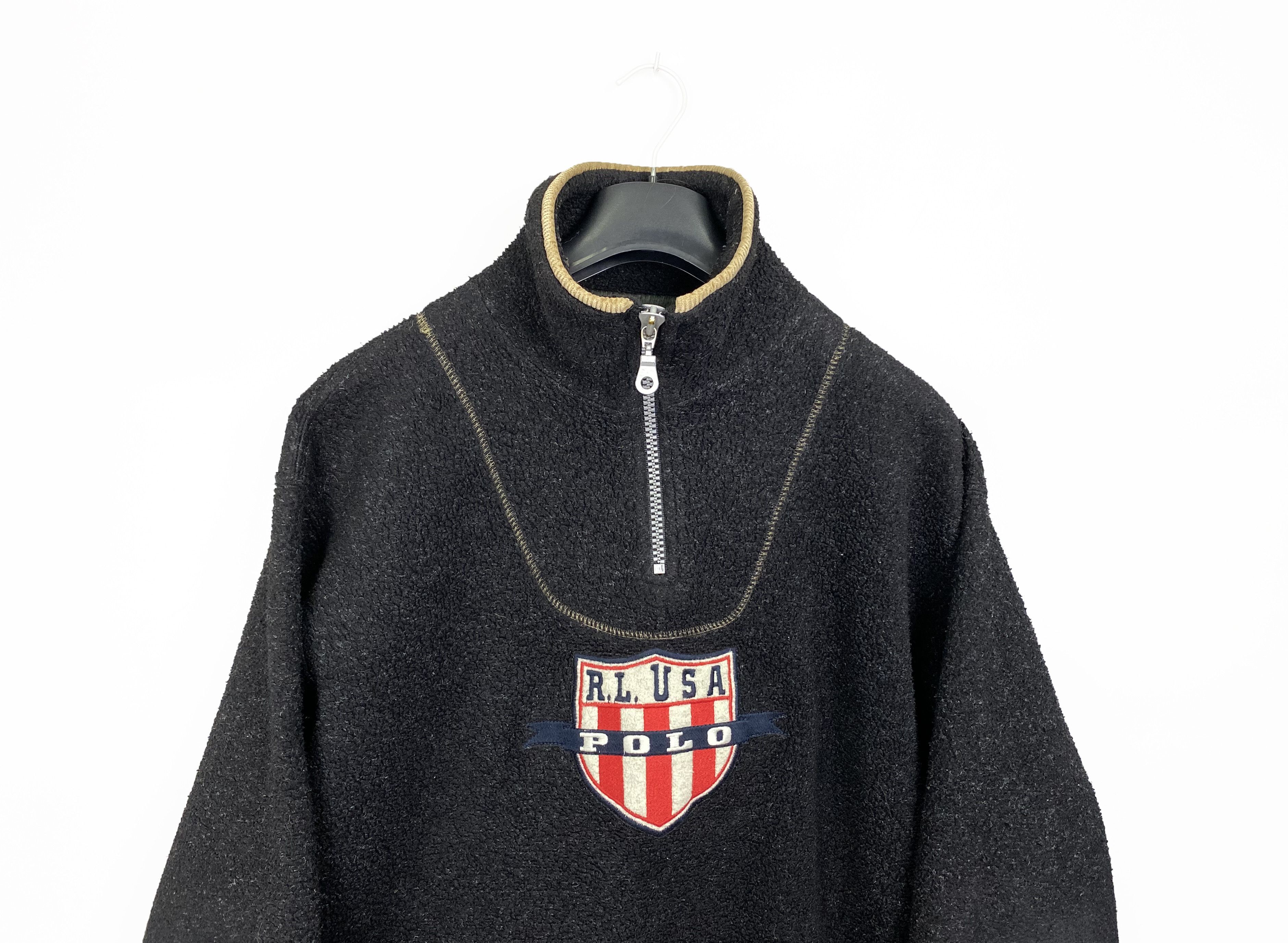 Polo Ralph Lauren Vintage 90s RALPH LAUREN Polo Sport Logo Fleece Size US M / EU 48-50 / 2 - 2 Thumbnail