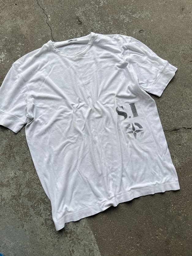 Stone Island Stone Island white graphic summer tee lightweight Size US L / EU 52-54 / 3 - 1 Thumbnail