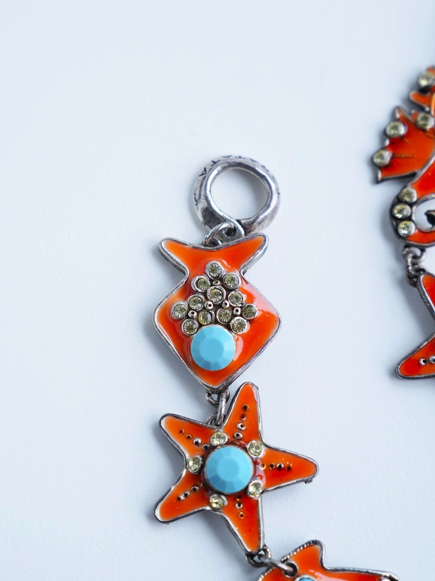 Other Taratata Ocean 4pc Enamel Rhinestone Jewelry Set Orange Size ONE SIZE - 4 Thumbnail