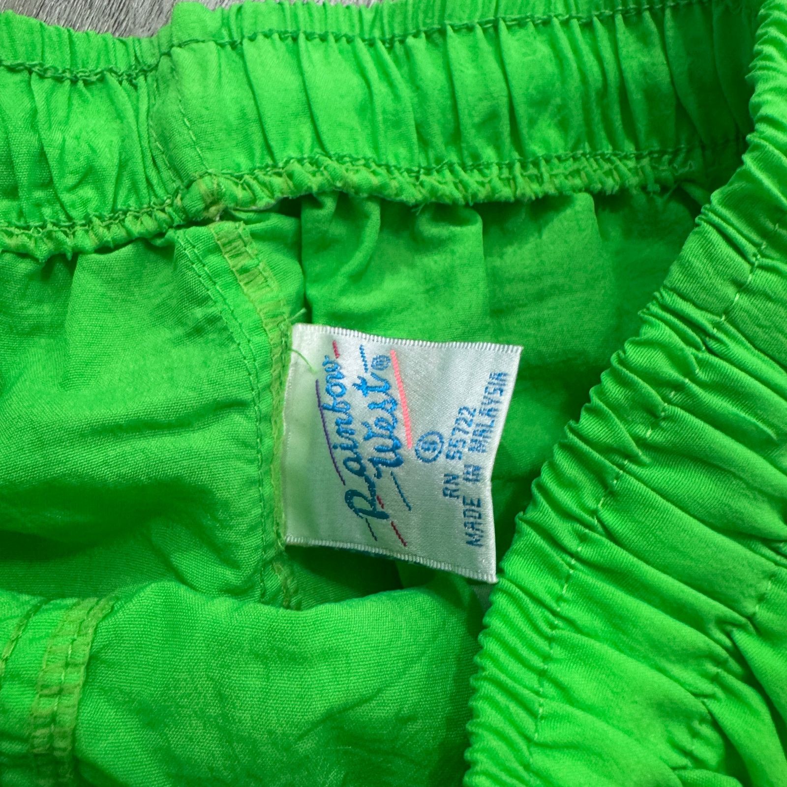 Vintage NEW Vintage USA Sport Surf Shorts Mens Small Green 80s Size US 26 / EU 42 - 5 Thumbnail