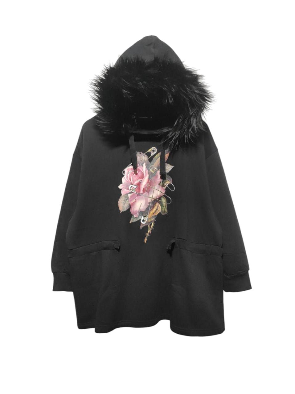 Undercover Undercover x Gu Oversize Flower Sweatshirt Fur Hoodie Size US L / EU 52-54 / 3 - 1 Thumbnail