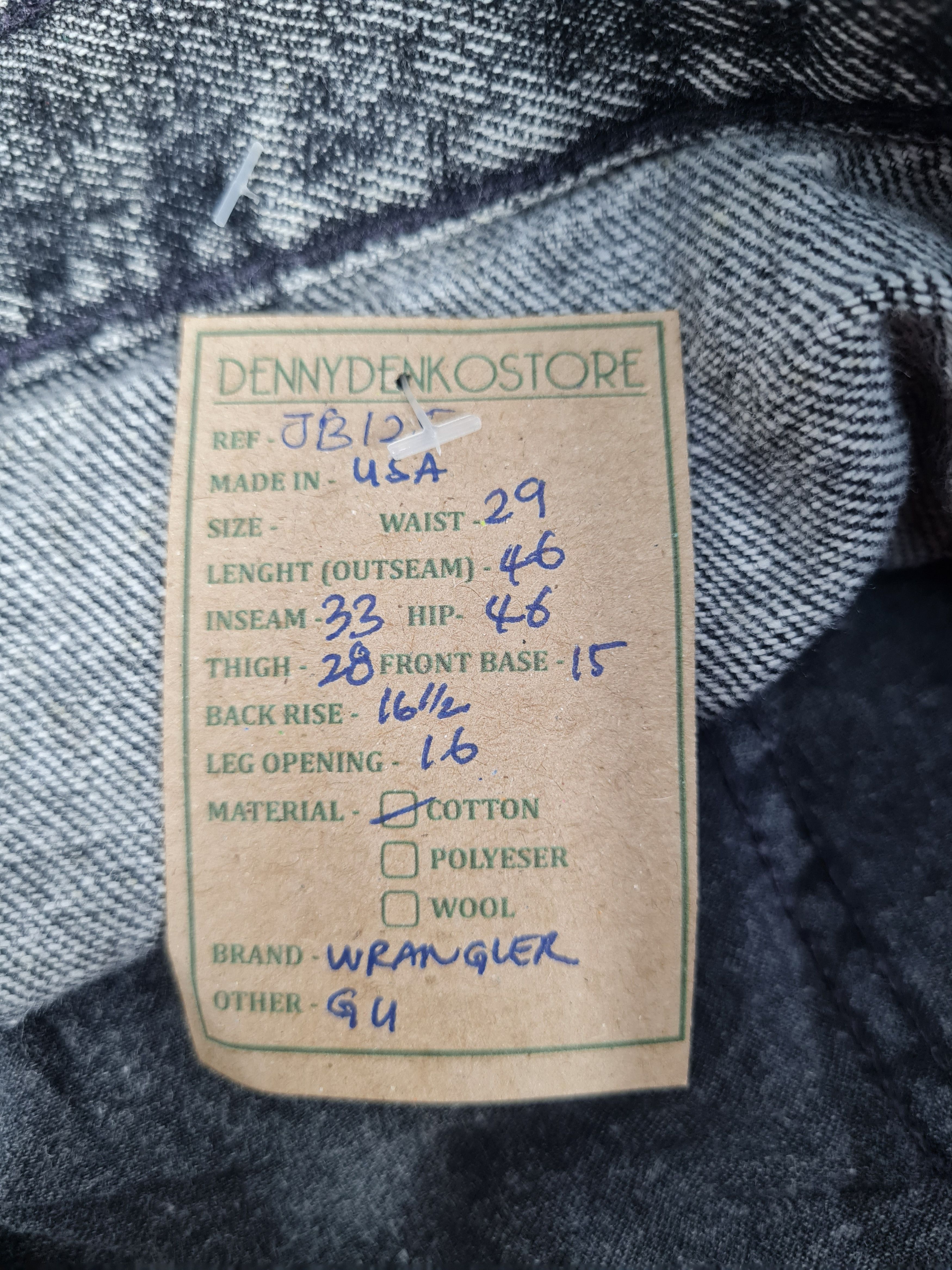 Other Vtg 80's WRANGLER Acid Wash Moms Jeans 29x33 Jeans JB0125 Size 29" - 12 Thumbnail