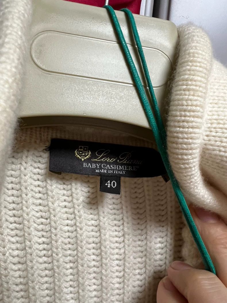 Loro Piana LORO PIANA Double pleated baby cashmere cardigan Size XS / US 0-2 / IT 36-38 - 3 Thumbnail