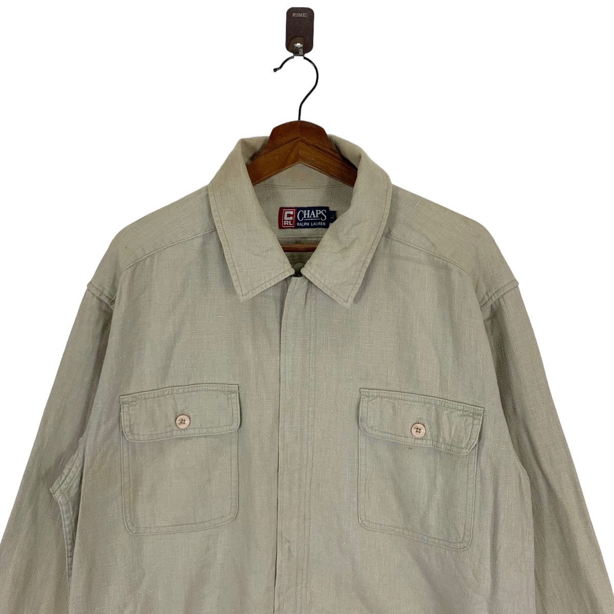 Chaps Ralph Lauren × Vintage VINTAGE CHAPS RALPH LAUREN ZIPPER SHIRTS LONG SLEEVE Size US L / EU 52-54 / 3 - 2 Thumbnail