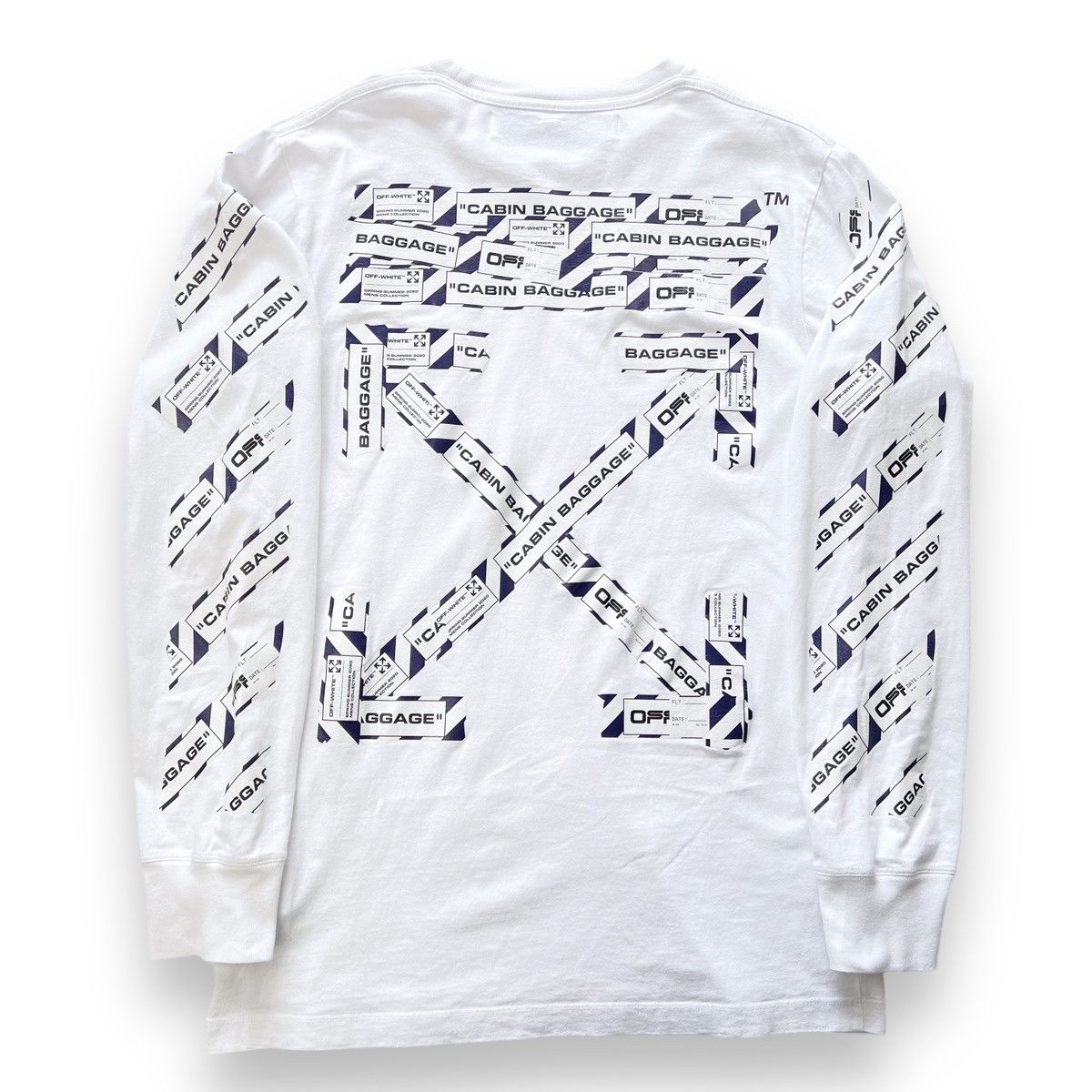 Off-White Off-White Airport Tape Arrows Long Sleeve T Shirt Size US M / EU 48-50 / 2 - 3 Thumbnail