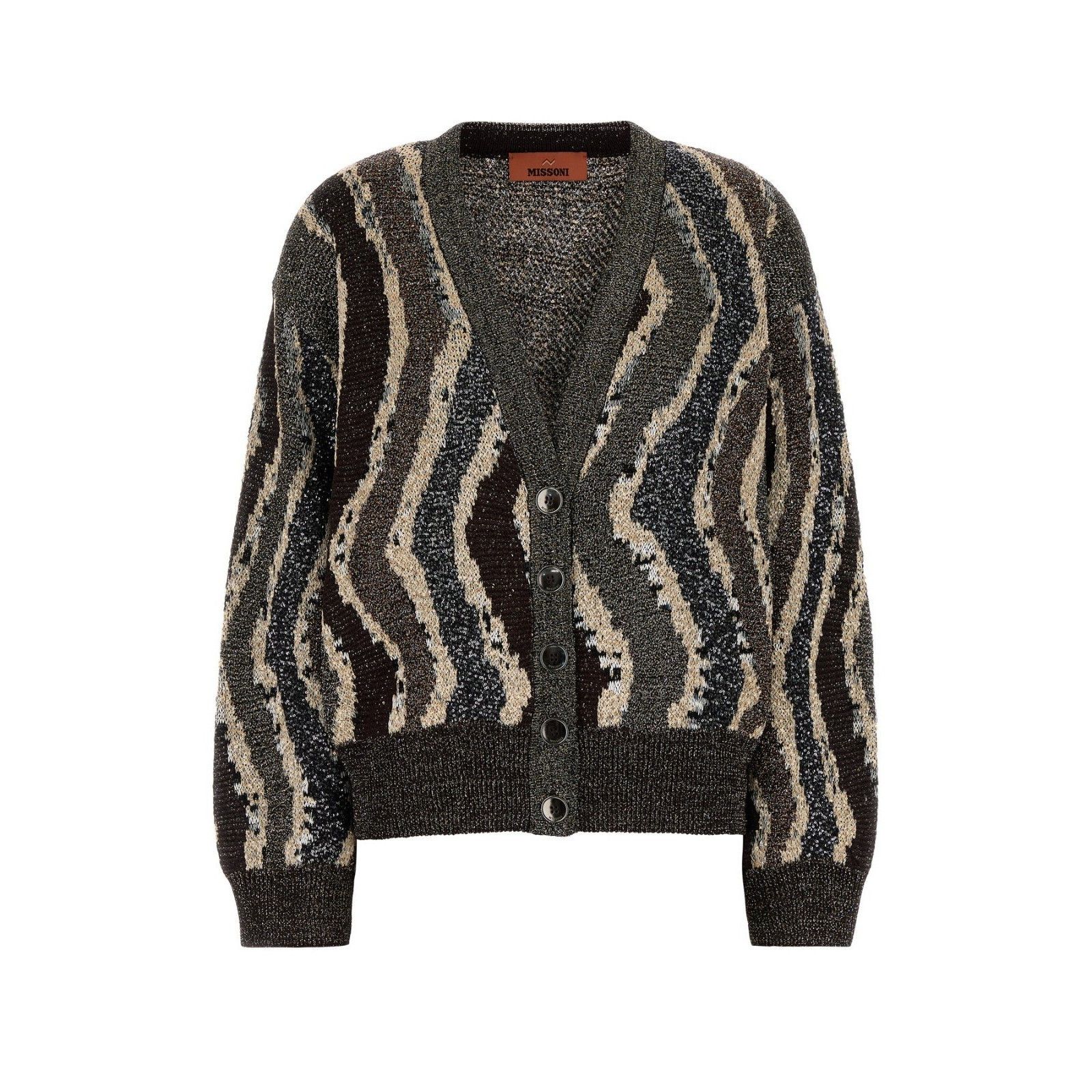 MISSONI Embroidered Viscose Blend Cardigan New And Authentic