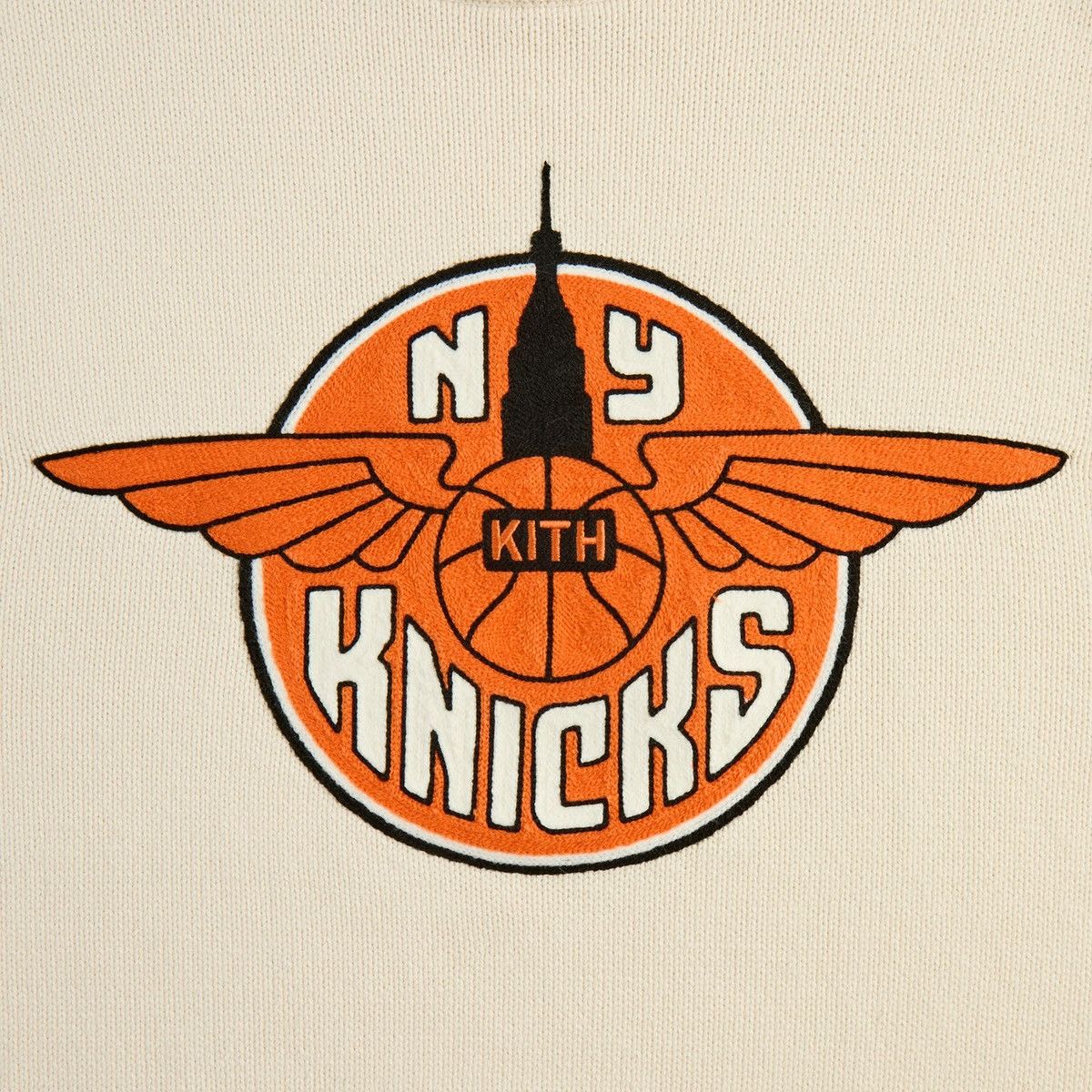 Kith Kith for the New York Knicks Wings Lewis Sweater Sandrift XL Size US XL / EU 56 / 4 - 4 Thumbnail