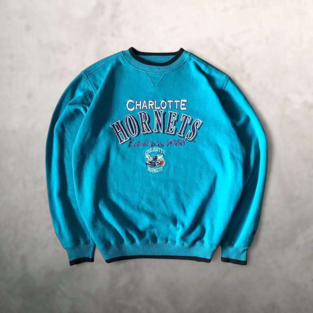 Logo Athletic Vtg 90’s NBA Charlotte Hornets Size US XL / EU 56 / 4 - 1 Thumbnail