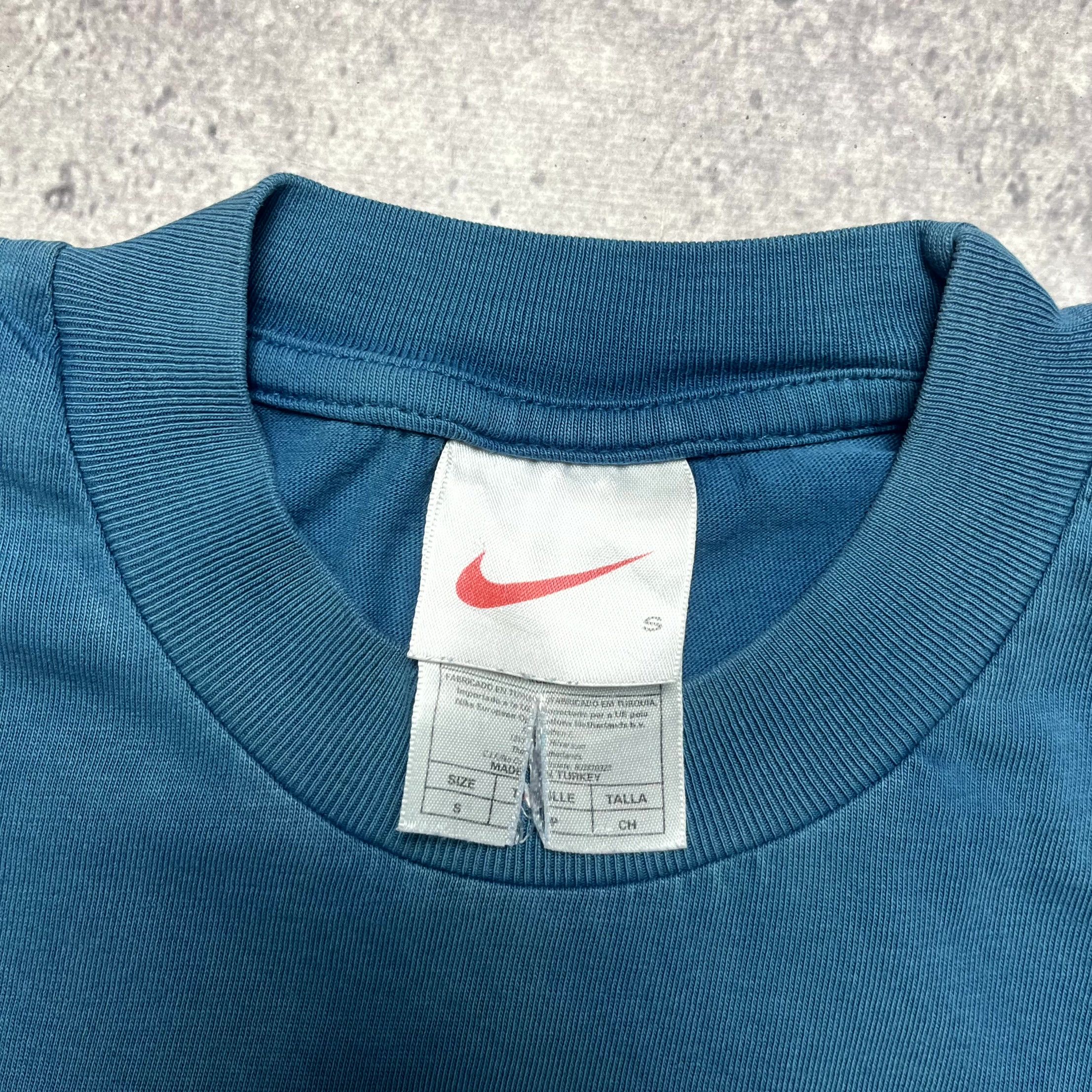 Nike Vintage Nike T‑Shirt Turquoise Swoosh Logo Crew Neck Size S Size US S / EU 44-46 / 1 - 7 Thumbnail