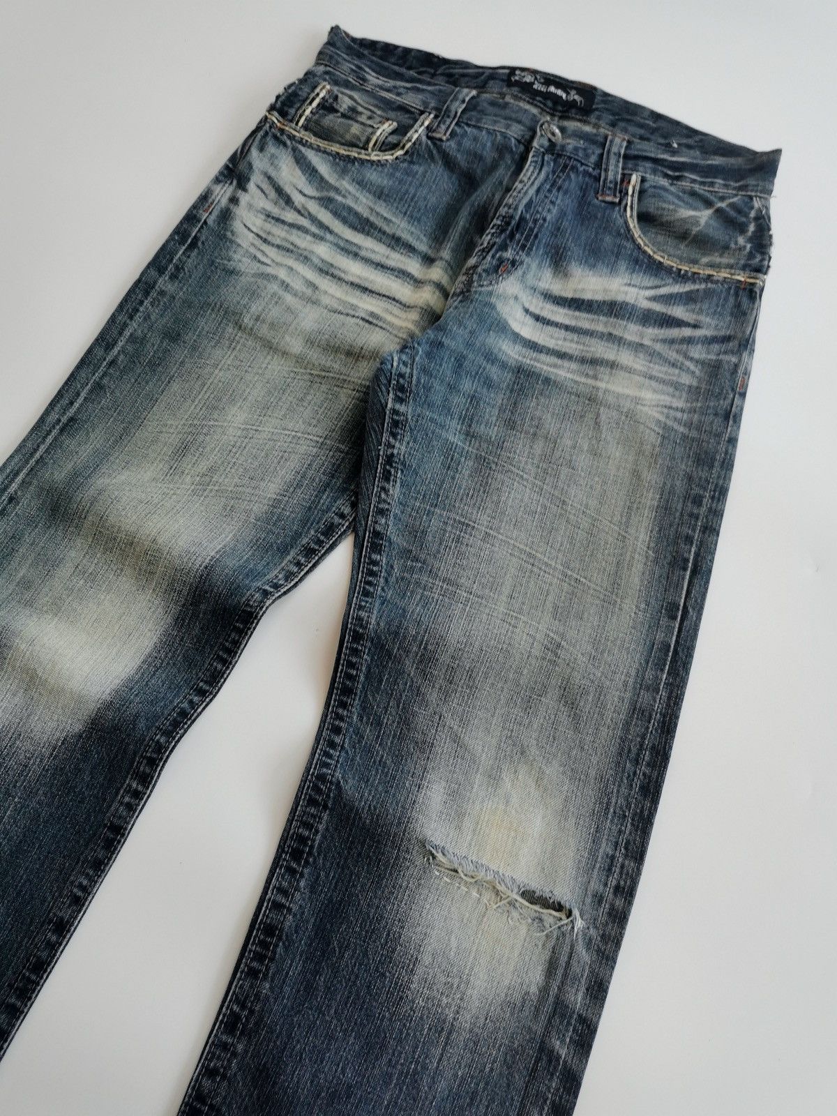 14th Addiction Oririn Zipper Button Detailed Denim Jeans Size US 31 - 3 Thumbnail