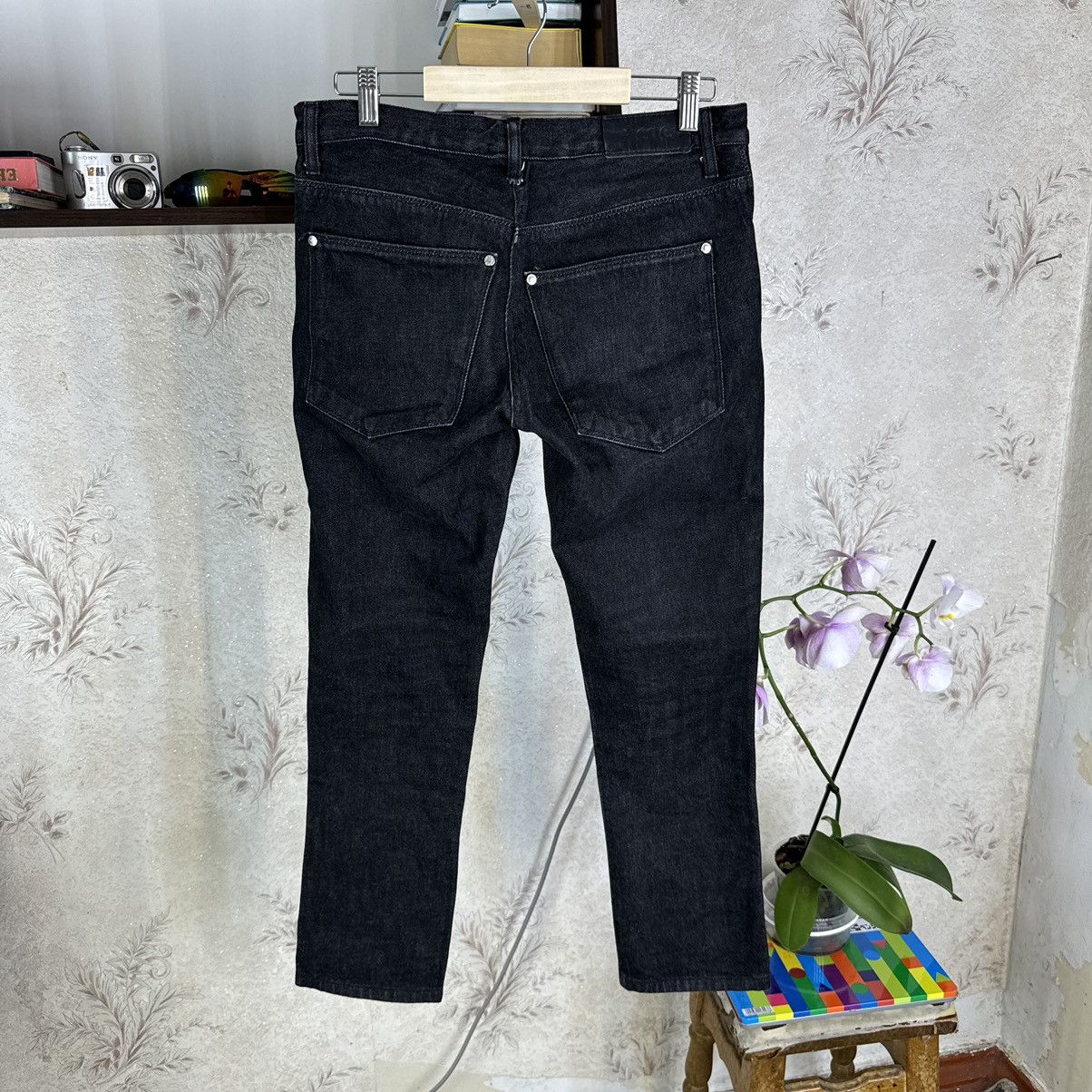 Acne Studios × Designer Acne Studious Denim Jeans Max B Mens Black Luxury Designer Size US 27 - 14 Thumbnail