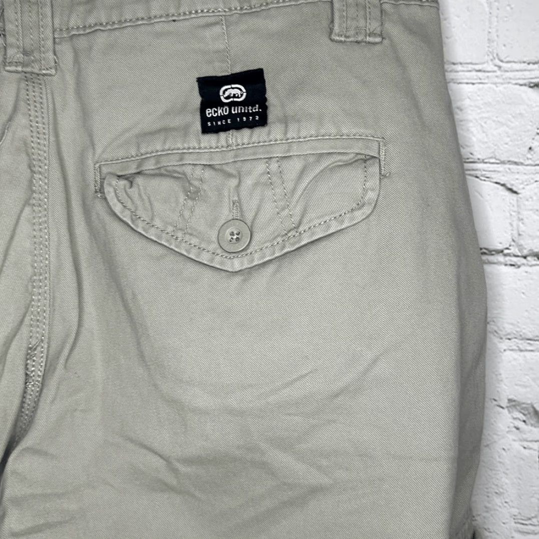 Vintage Ecko Unltd Shorts Mens 32 Gray Cargo Utility Casual Outdoor Cotton Size US 32 / EU 48 - 5 Thumbnail