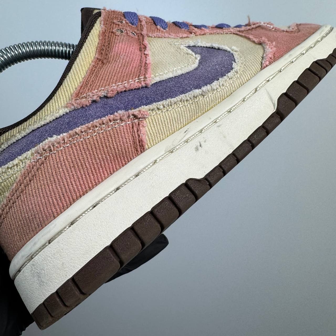 Nike Nike Dunk Low Scrap Beige Purple Distressed Size 38.5 Size US 7 / IT 37 - 3 Thumbnail