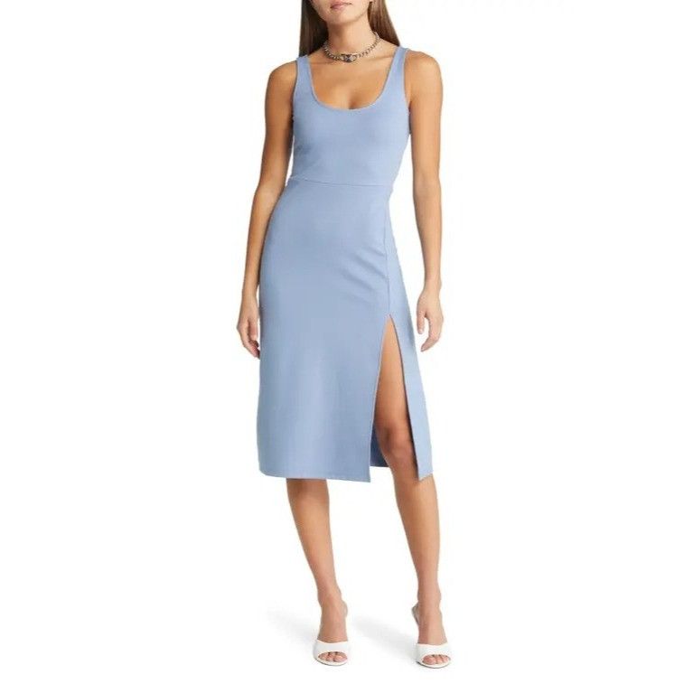 Other Open Edit Scoop Neck Midi Dress, Blue Infinity, Sz. M Size M / US 6-8 / IT 42-44 - 1 Thumbnail