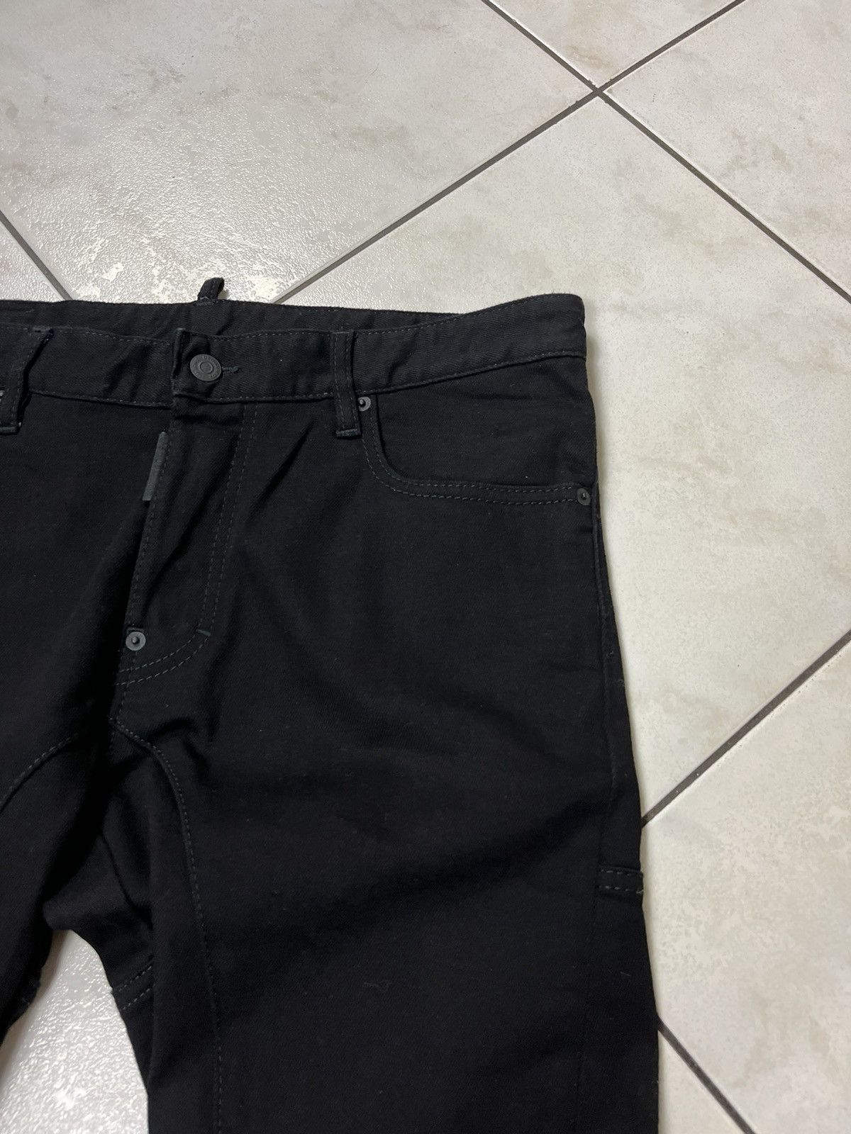 Designer × Dsquared2 Dsquared2 24-7 star Tidy biker jean denim pants full black Size US 34 / EU 50 - 6 Thumbnail