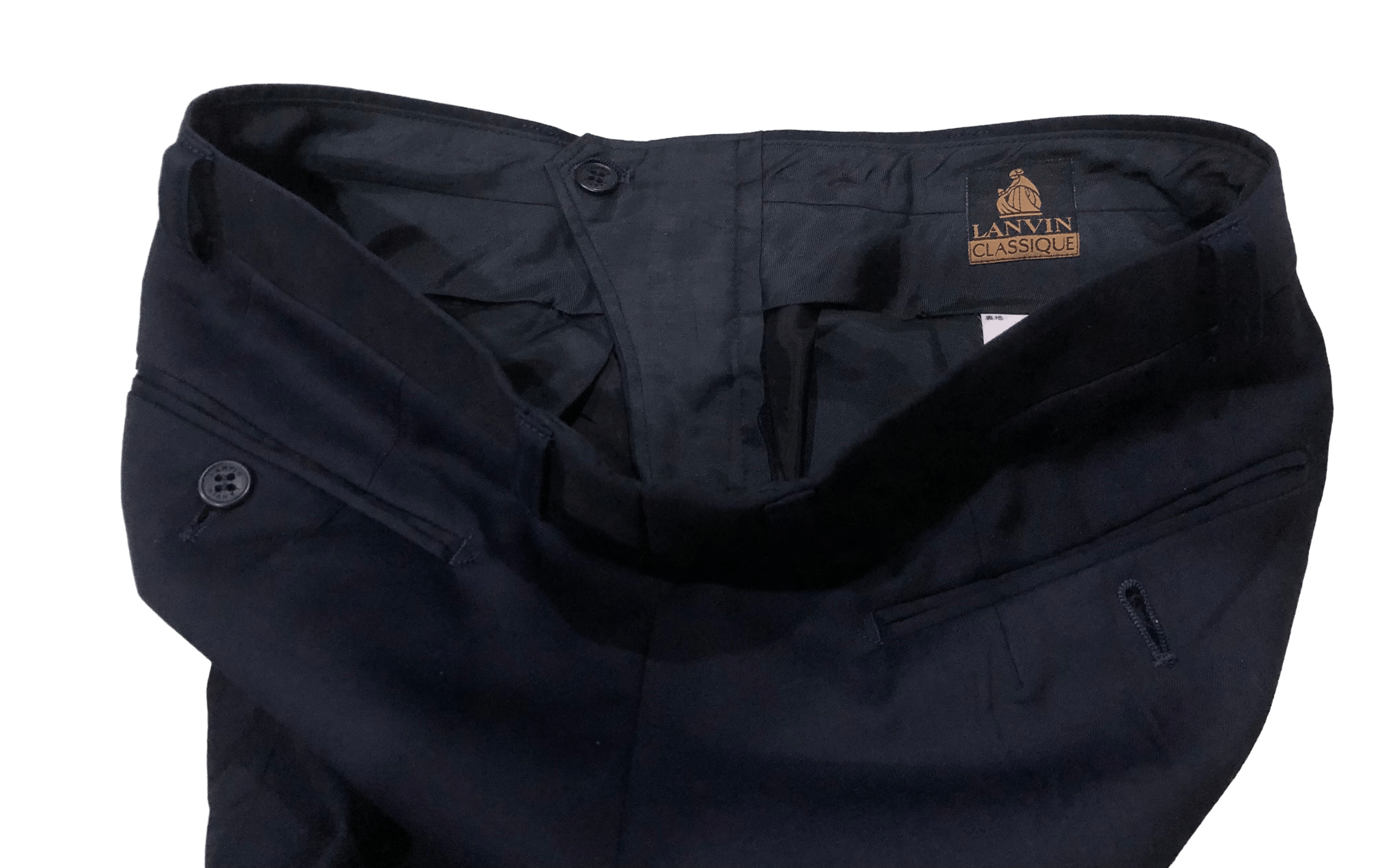 Lanvin Vintage Lanvin Classique Black Trousers Size US 31 - 3 Thumbnail