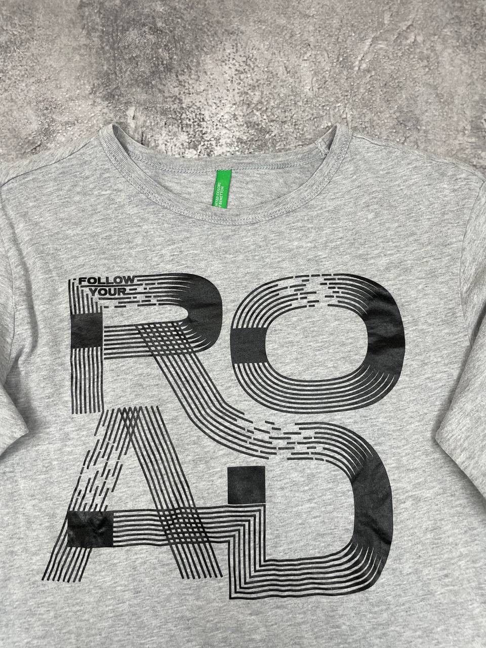 Benetton Benetton Men Long Sleeve T-Shirt Regular Fit Grey Size XS Size US XS / EU 42 / 0 - 2 Thumbnail