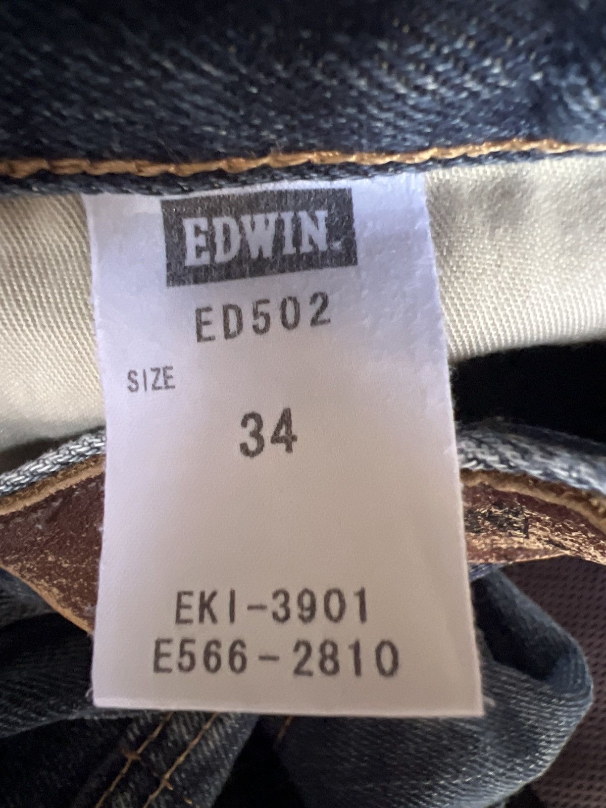Edwin 🔥Made in Japan Edwin Distressed Denim Size US 35 - 19 Thumbnail