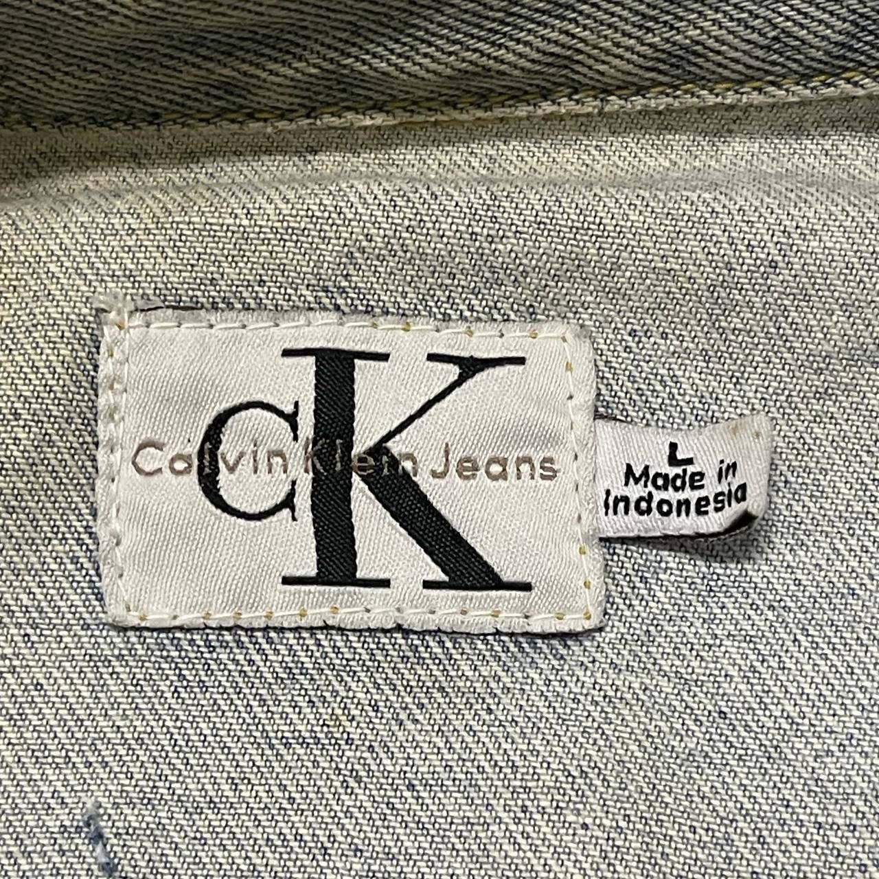 Calvin Klein Vintage CK Calvin Klein Denim Jacket Cut Off Collar Size US L / EU 52-54 / 3 - 9 Thumbnail