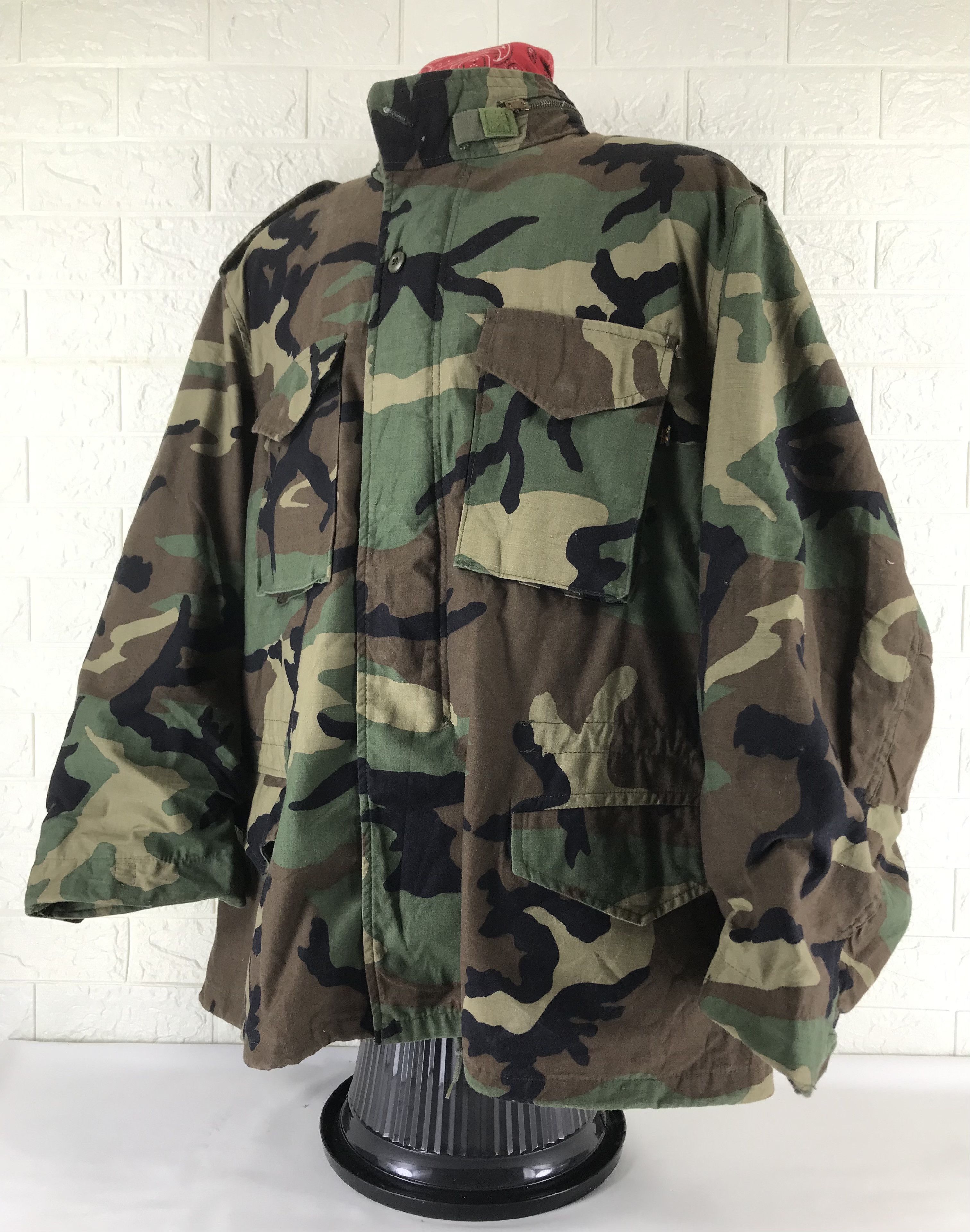 Alpha Industries Vintage Alpha Industries M65 Military Camo Jacket Size US XXL / EU 58 / 5 - 3 Thumbnail