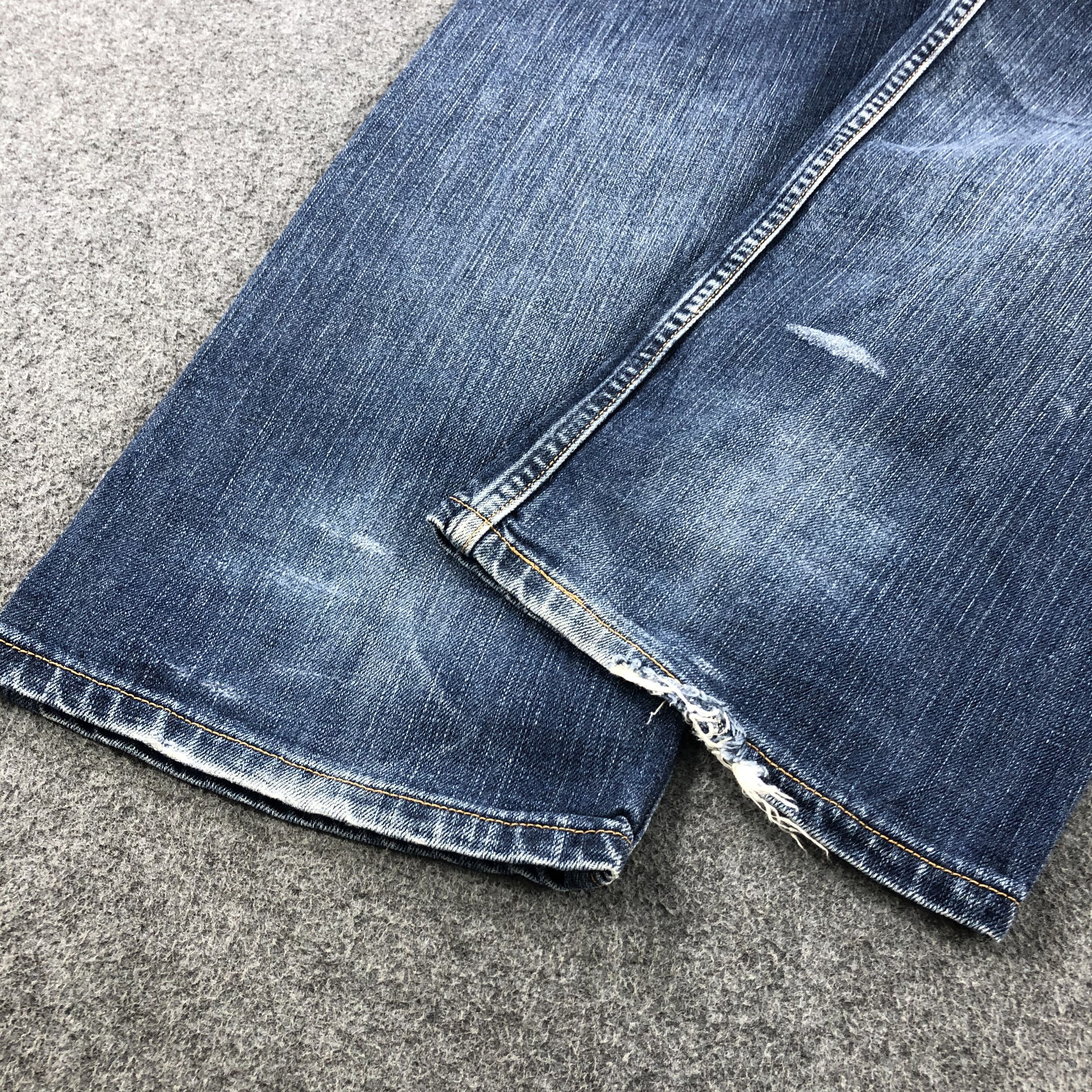 Levi's × Vintage Vintage 90s Distressed Blue Wash Levis 534 Jeans-JM1913 Size US 32 / EU 48 - 5 Thumbnail