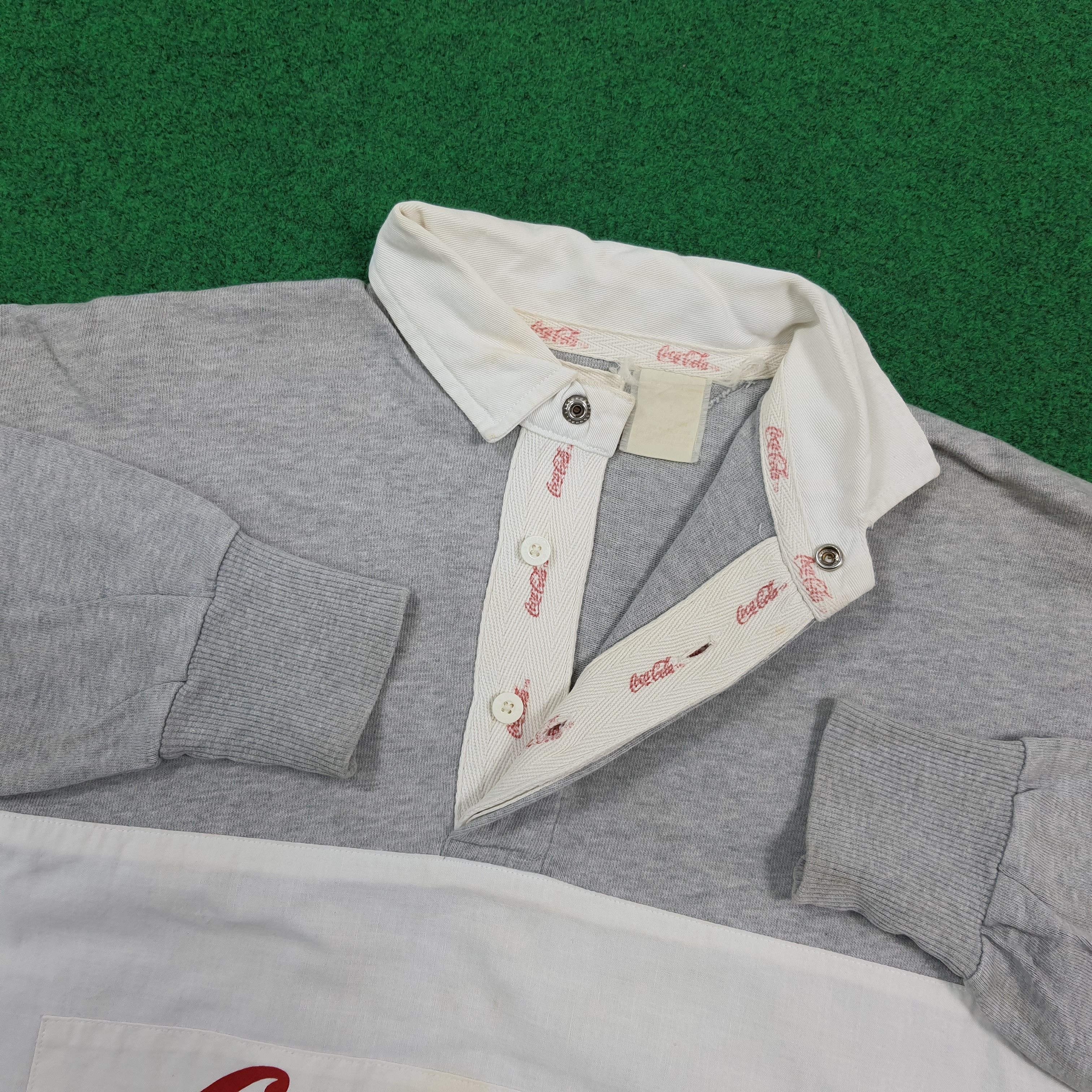 Coca Cola Vintage Coca Cola streetwear Retro Polo Long Sleeve C301N13 Size US L / EU 52-54 / 3 - 4 Thumbnail