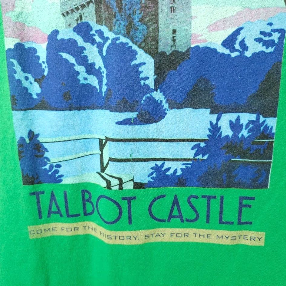 Gildan Gildan Talbot Castle T Shirt Mens 2XL Green Wales Llanwelly Village The Wolf Man Vintage? No. Size US XXL / EU 58 / 5 - 4 Thumbnail