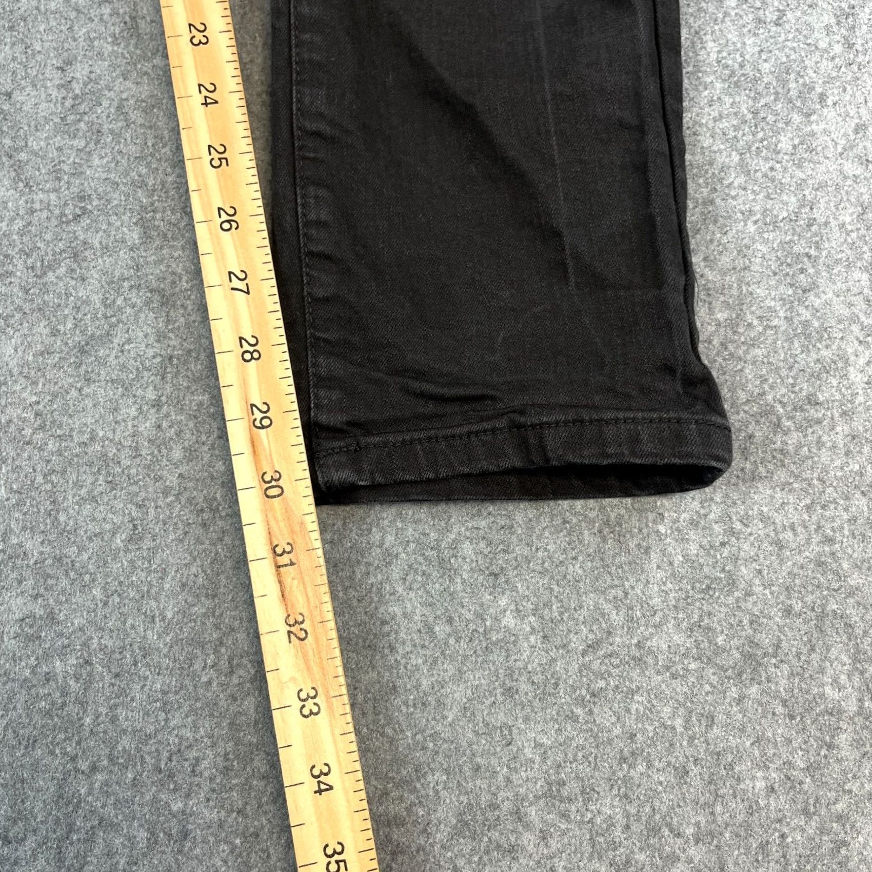 Guess GUESS Jeans Slim Tapered 36 Dark Black Distressed Stretch Denim Mens 5-Pocket Size US 36 / EU 52 - 4 Thumbnail
