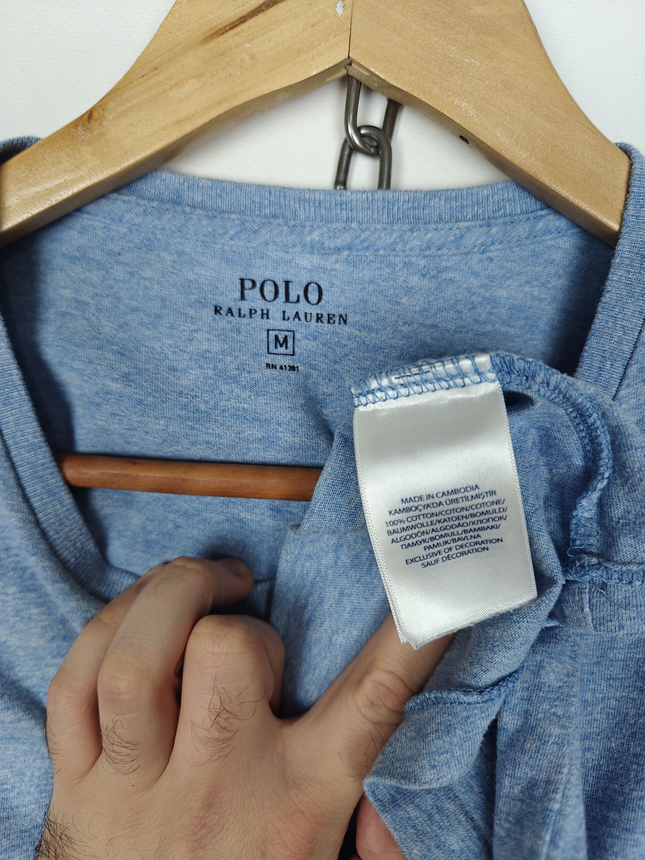 Polo Ralph Lauren Polo Ralph Lauren Basic T-Shirt Blue Tee Small Logo M Size US M / EU 48-50 / 2 - 8 Thumbnail