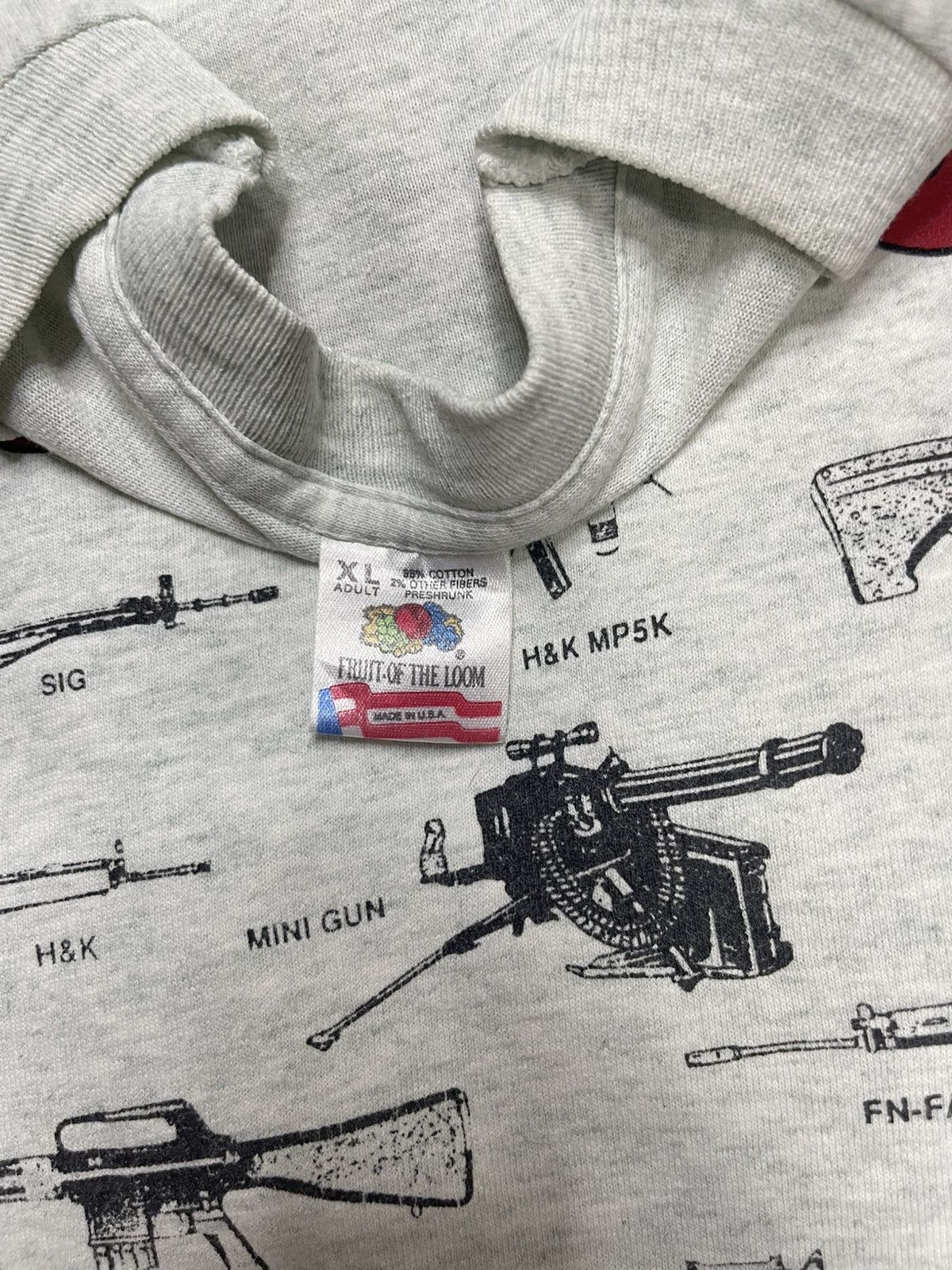 Vintage Vintage 90s Rock & Roll Full Auto Style Machine Gun Tee XL Size US XL / EU 56 / 4 - 2 Thumbnail