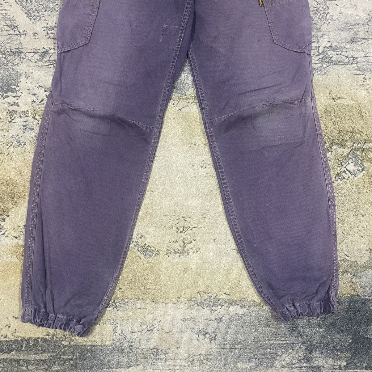 Japanese Brand × Purple × Vintage Vintage Japanese Dogman Distressed Cargo Pants Size US 31 - 5 Thumbnail