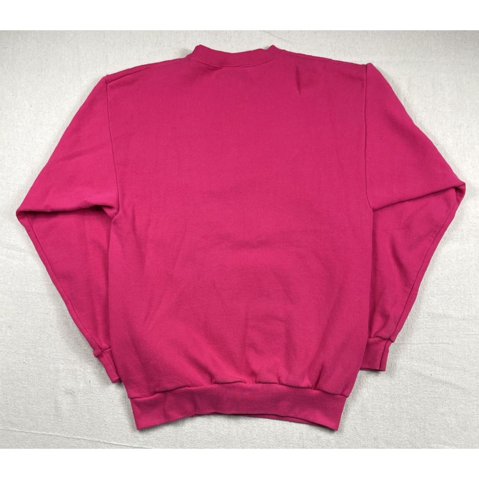 Disney VINTAGE Disney Mickey Face All Over Print Crewneck Sweatshirt - Size L (Adult) Pink, 90s Cartoon Logo, Unisex, Pullover, Cotton Blend, Fleece, USA Size US L / EU 52-54 / 3 - 4 Thumbnail