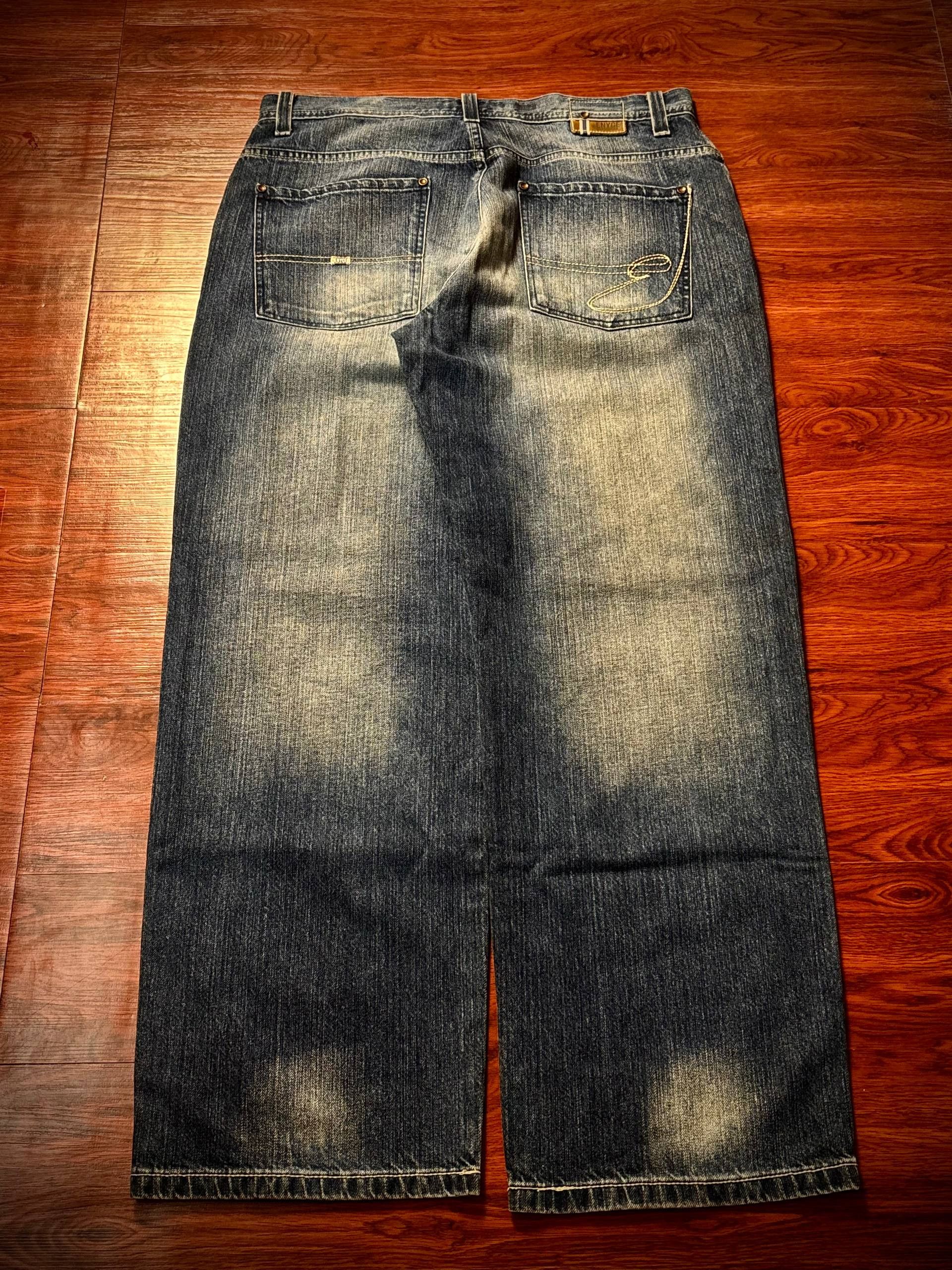 JNCO Vintage Y2K Enyce Blue Faded Wash Small Embroidery Size US 36 / EU 52 - 2 Thumbnail