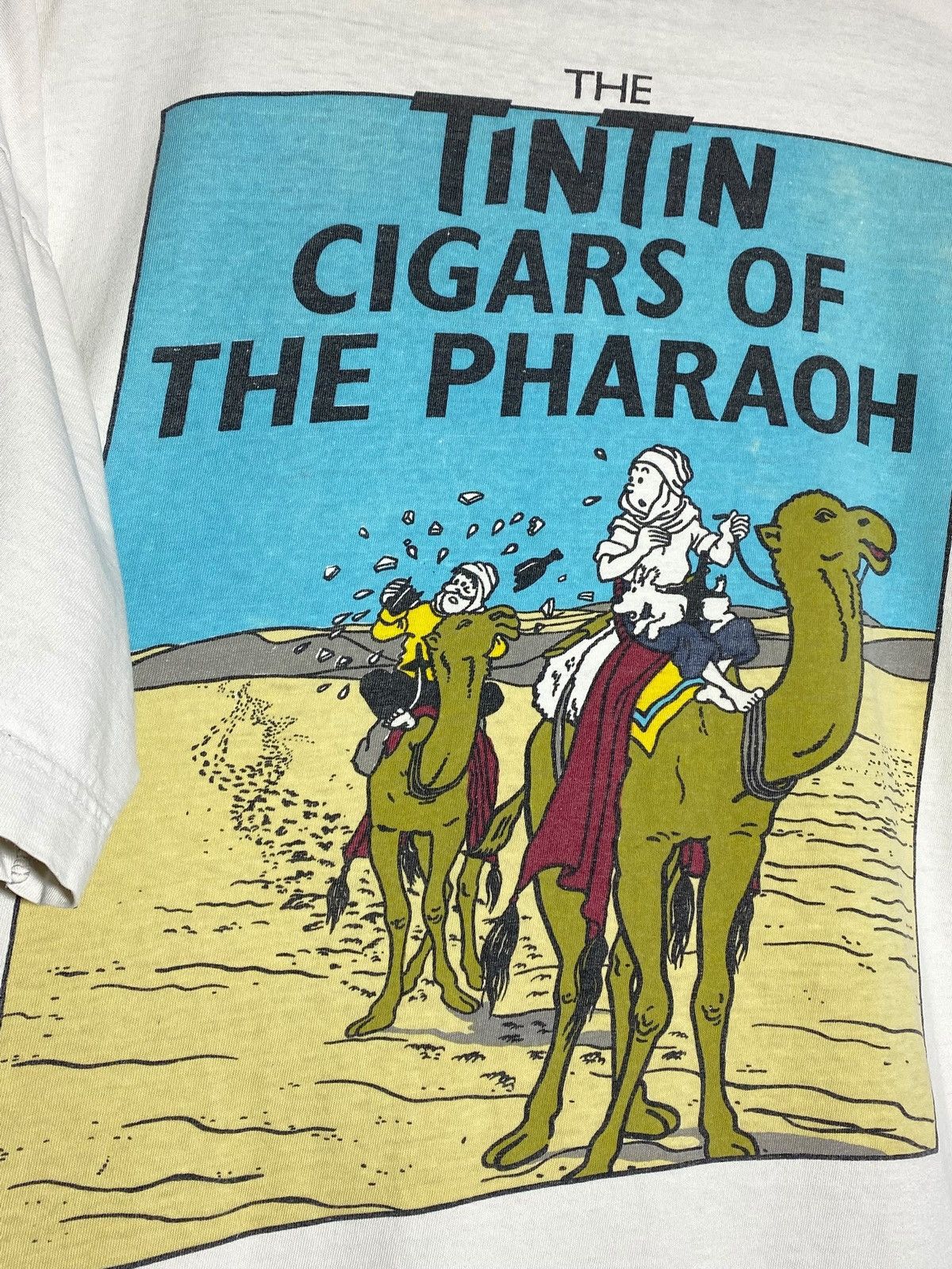 Cartoon Network Vintage Cartoon The Adventure Tintin Cigars Of The Pharaoh Size US M / EU 48-50 / 2 - 3 Thumbnail