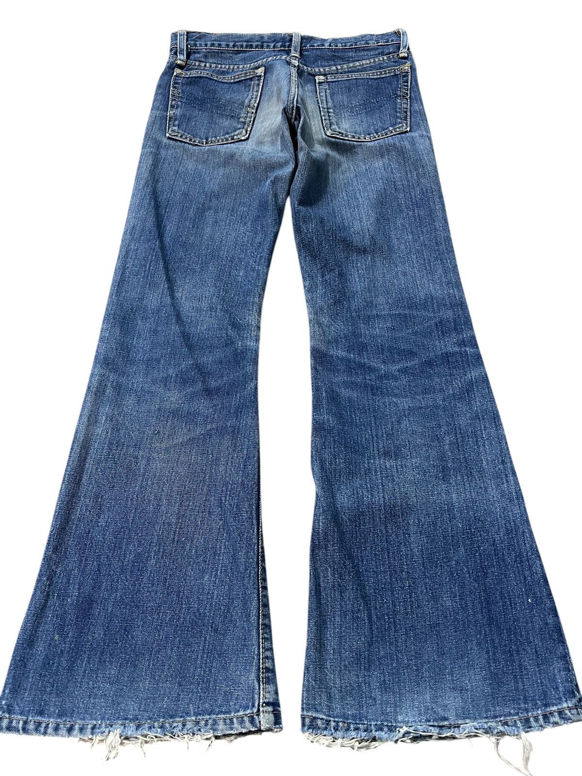 Vintage 70’s Bison Genuine Western Mudwash Bootcut Zip Talon Jean Size US 29 - 2 Thumbnail