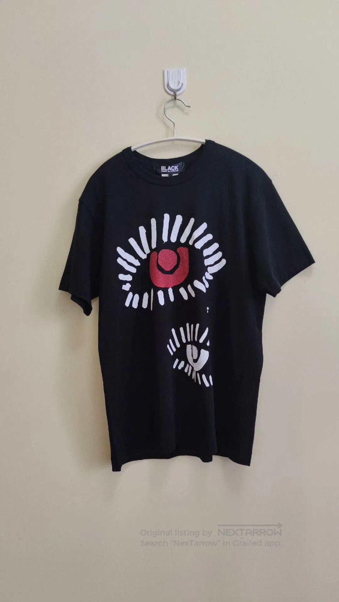 Comme des Garcons Black CDG Black Tee with Eye Pattern. Size US M / EU 48-50 / 2 - 1 Thumbnail