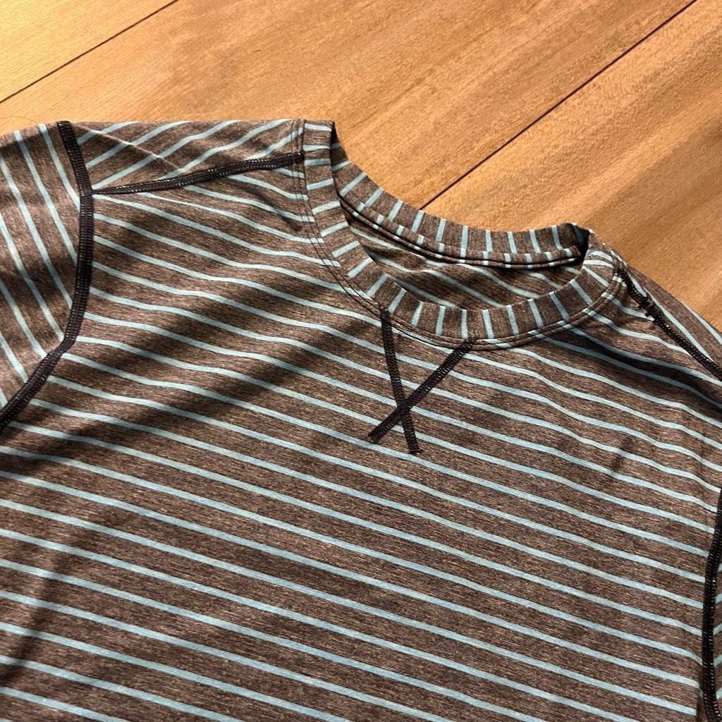 Lululemon Lululemon Blue Stripe Athletic Longsleeve Shirt Men Small Bi Size US S / EU 44-46 / 1 - 2 Thumbnail