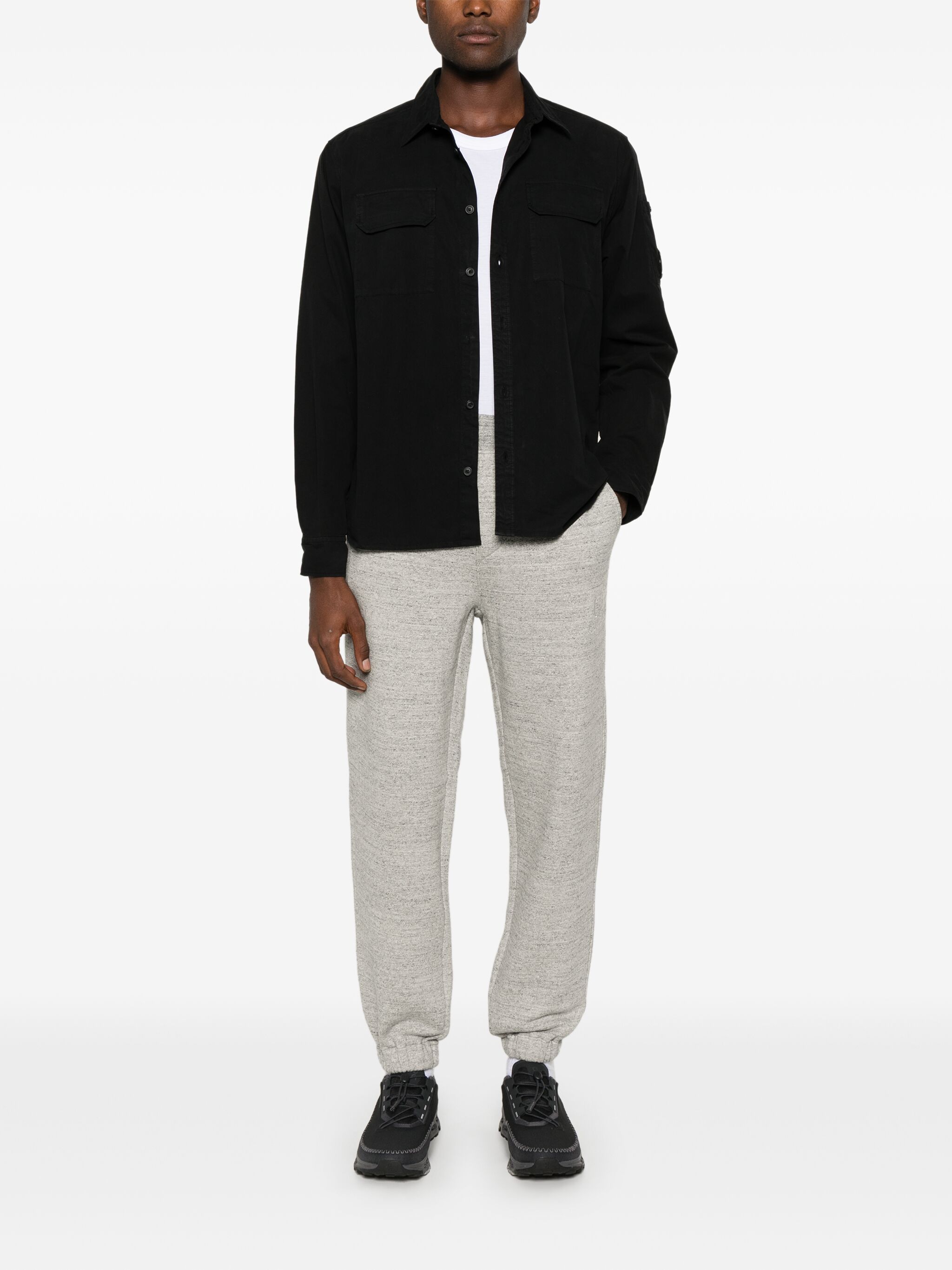 C.P. Company o1y1224 Linen Shirt in Black Size US L / EU 52-54 / 3 - 2 Thumbnail