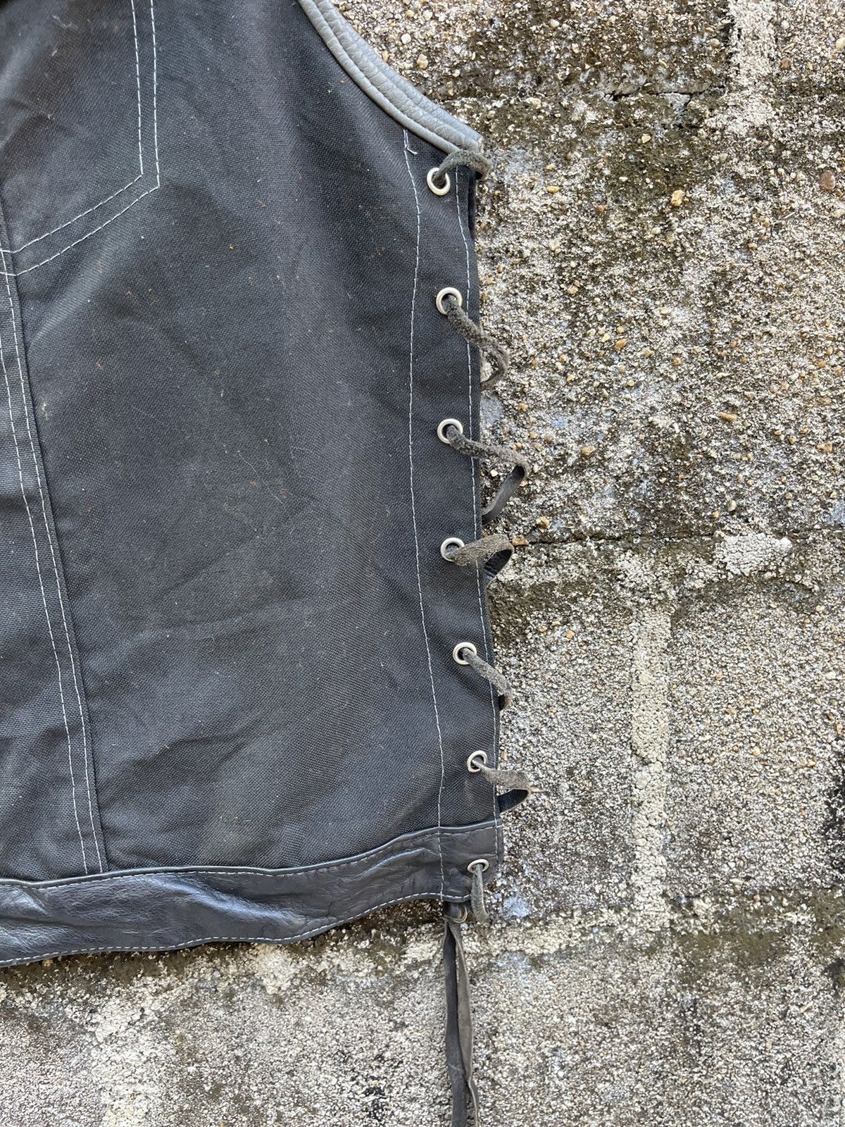 Harley Davidson VINTAGE HILLSIDE LEATHER VEST MADE IN USA Size US L / EU 52-54 / 3 - 5 Thumbnail