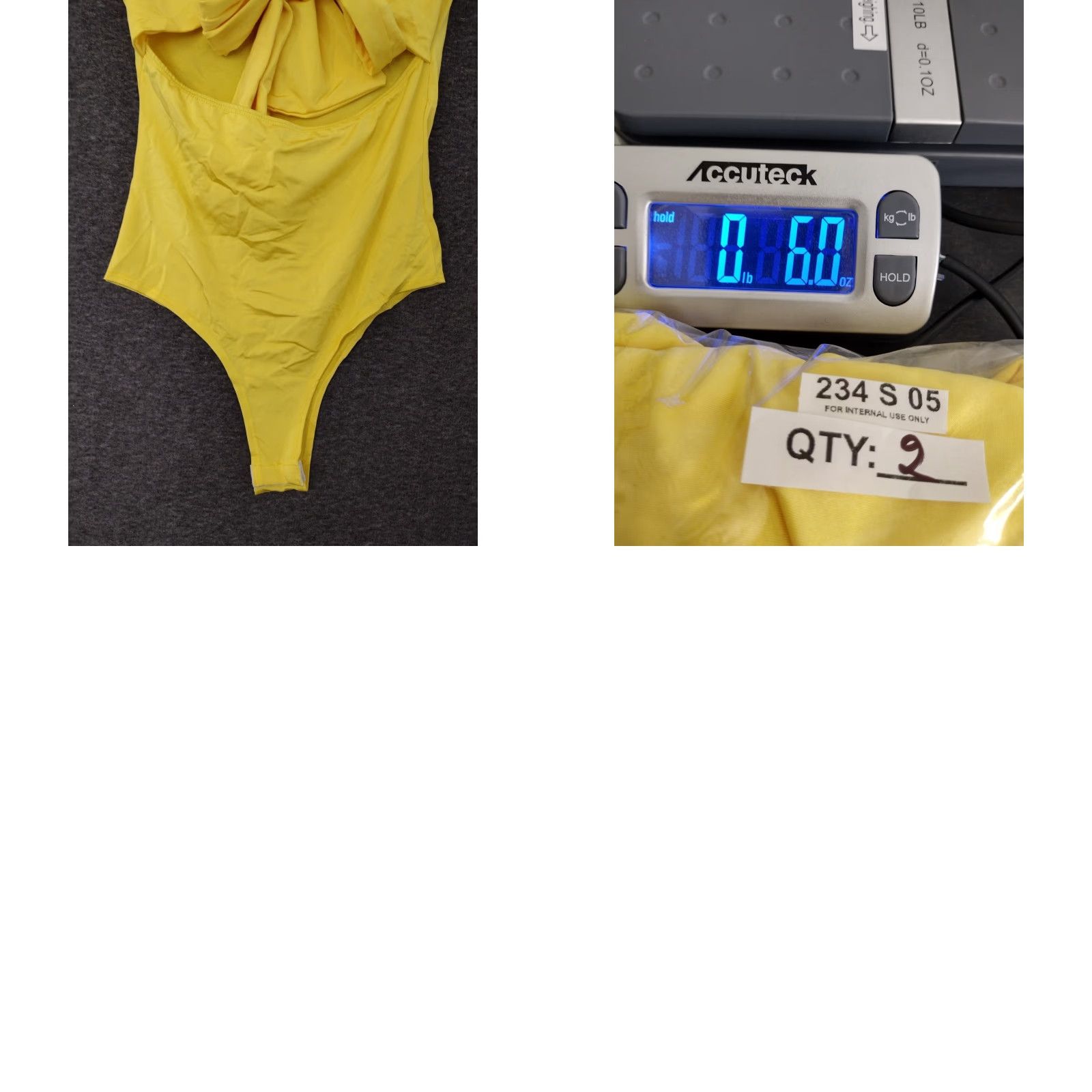 Vintage MAGIA Bodysuit Yellow Short Sleeve Open Tummy Tie Front Size M Women's Solid Blended Fabric One Piece Size M / US 6-8 / IT 42-44 - 8 Thumbnail