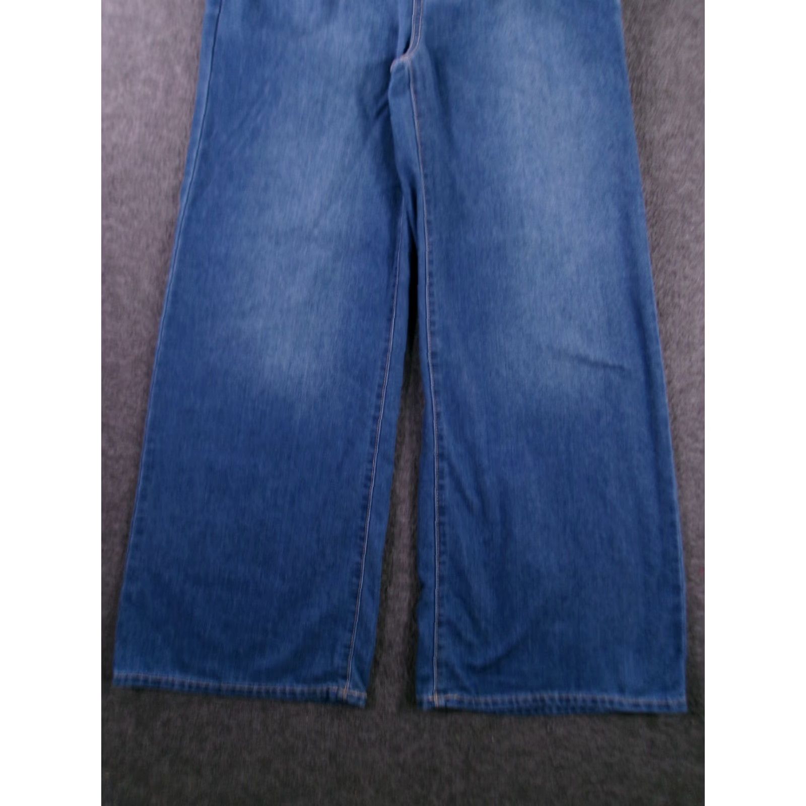 Old Navy VINTAGE Old Navy Jeans Womens 2XL Blue Wide-Leg High Rise Denim Baggy 80s 90s Grunge Rock Cowboy Western Workwear Mens? Size 40" / US 18 - 3 Thumbnail