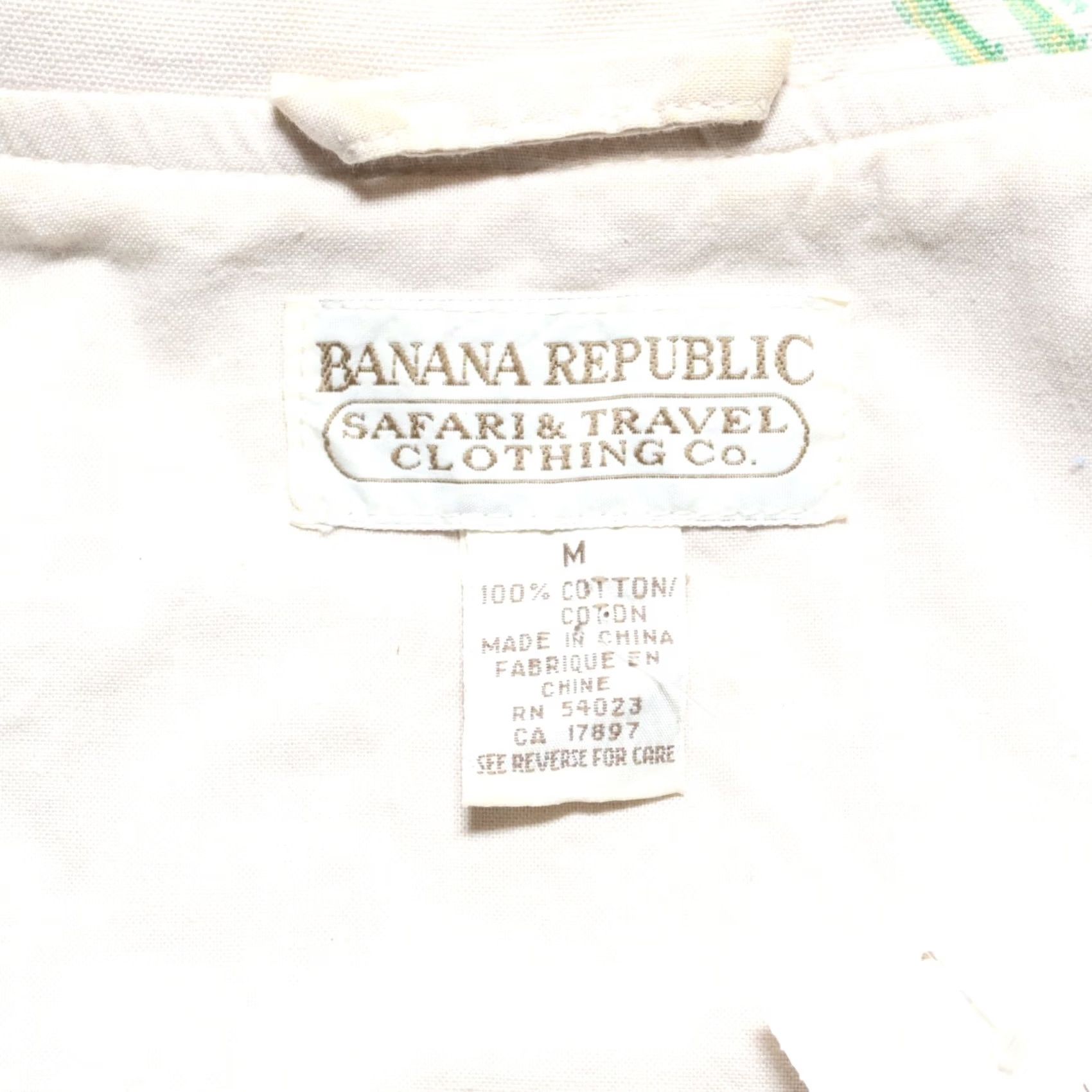 Banana Republic VINTAGE Banana Republic Vest Shirt Men M Tan 90s Deadstock Fly Fishing Vintage Baggy? Size US M / EU 48-50 / 2 - 7 Thumbnail