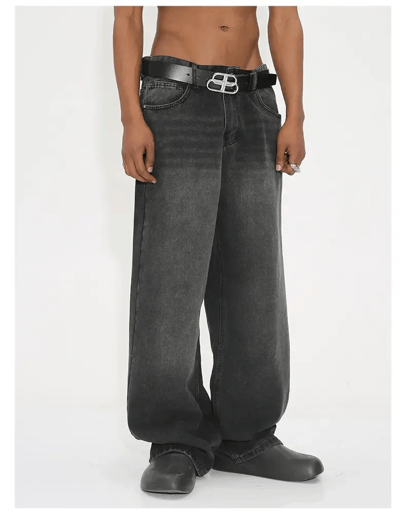 Jean × Vintage Vintage street wash faded y2k style jeans Size US 31 - 2 Thumbnail