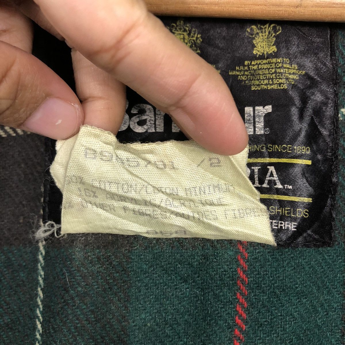 Barbour 📌Vintage Wax Jacket Barbour Northumbria Blanket England Size US M / EU 48-50 / 2 - 19 Thumbnail