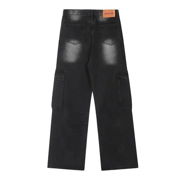 Japanese Brand American retro functional multi-pocket cargo straight jeans Size US 32 / EU 48 - 2 Thumbnail