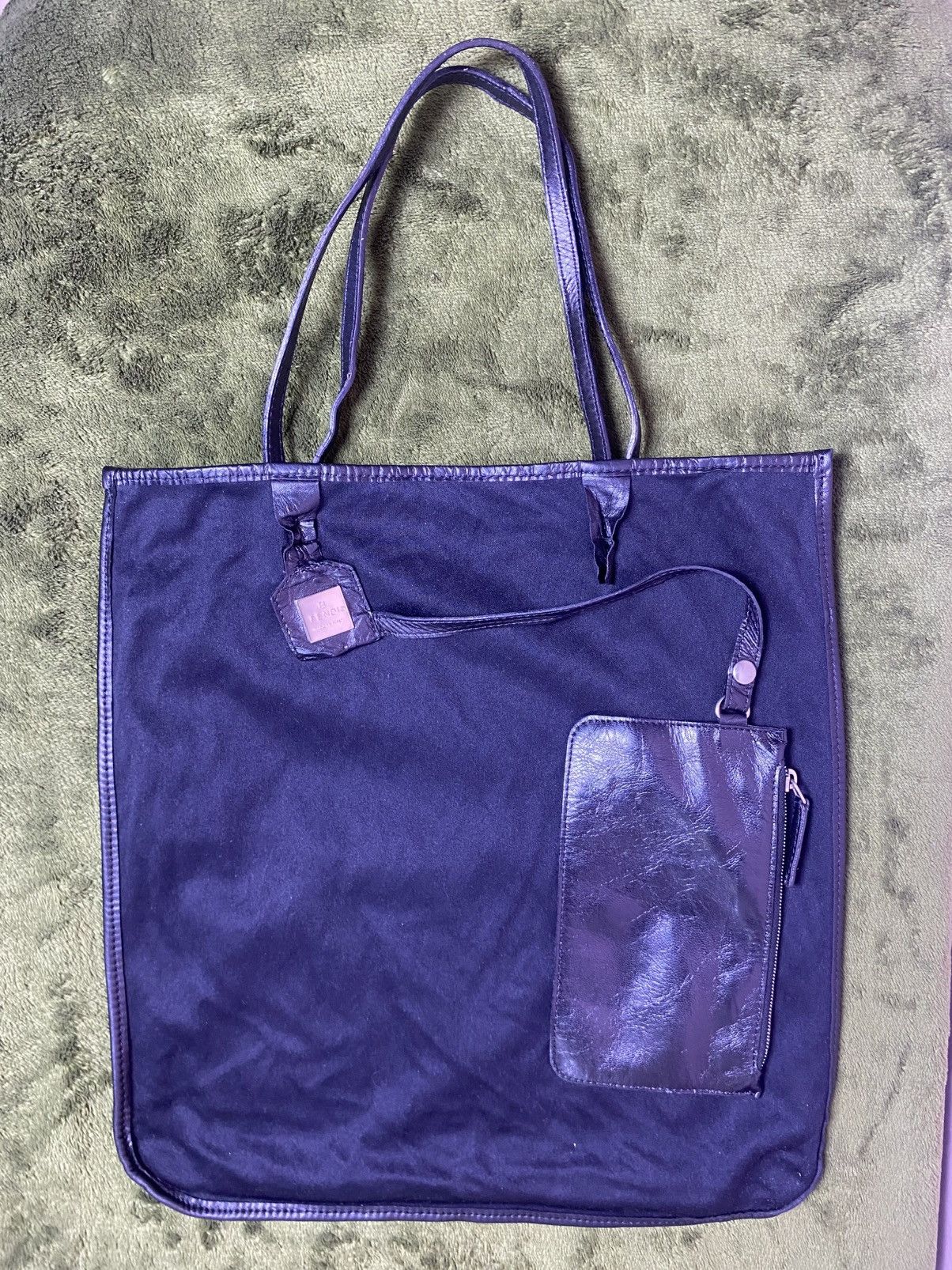 Fendi FENDI Tote Bag with Detachable Pouch- Black Size ONE SIZE - 7 Thumbnail