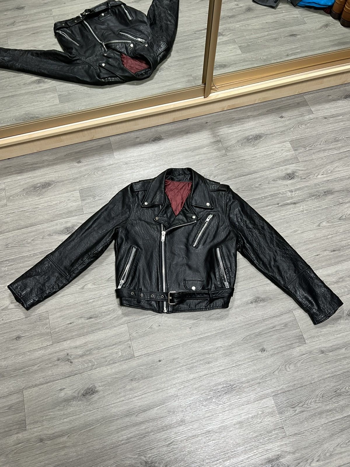 Vintage Motorcycle leather vintage men’s jacket Size US M / EU 48-50 / 2 - 1 Thumbnail