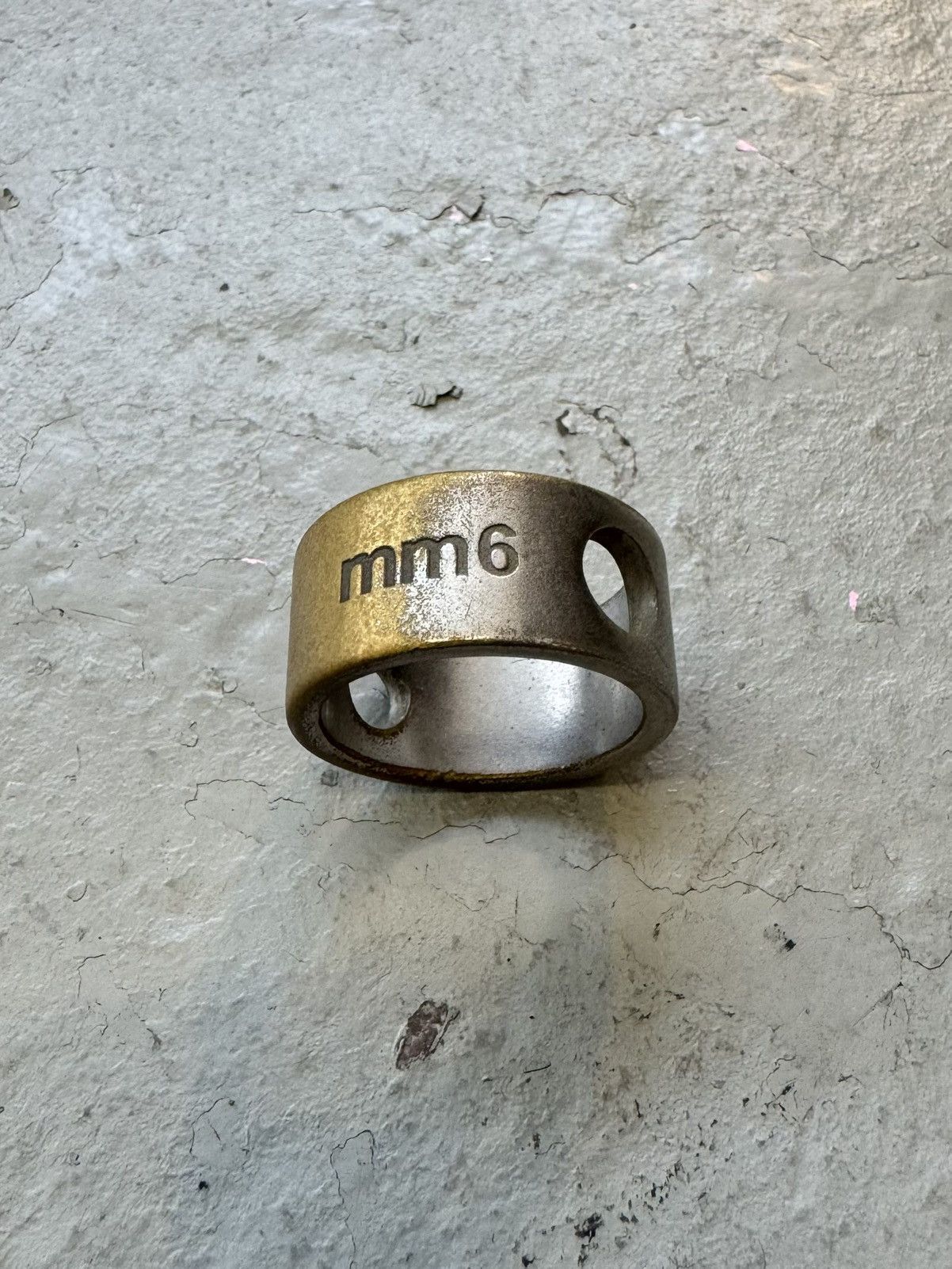 MM6 MM6 Logo Ring Size ONE SIZE - 1 Thumbnail