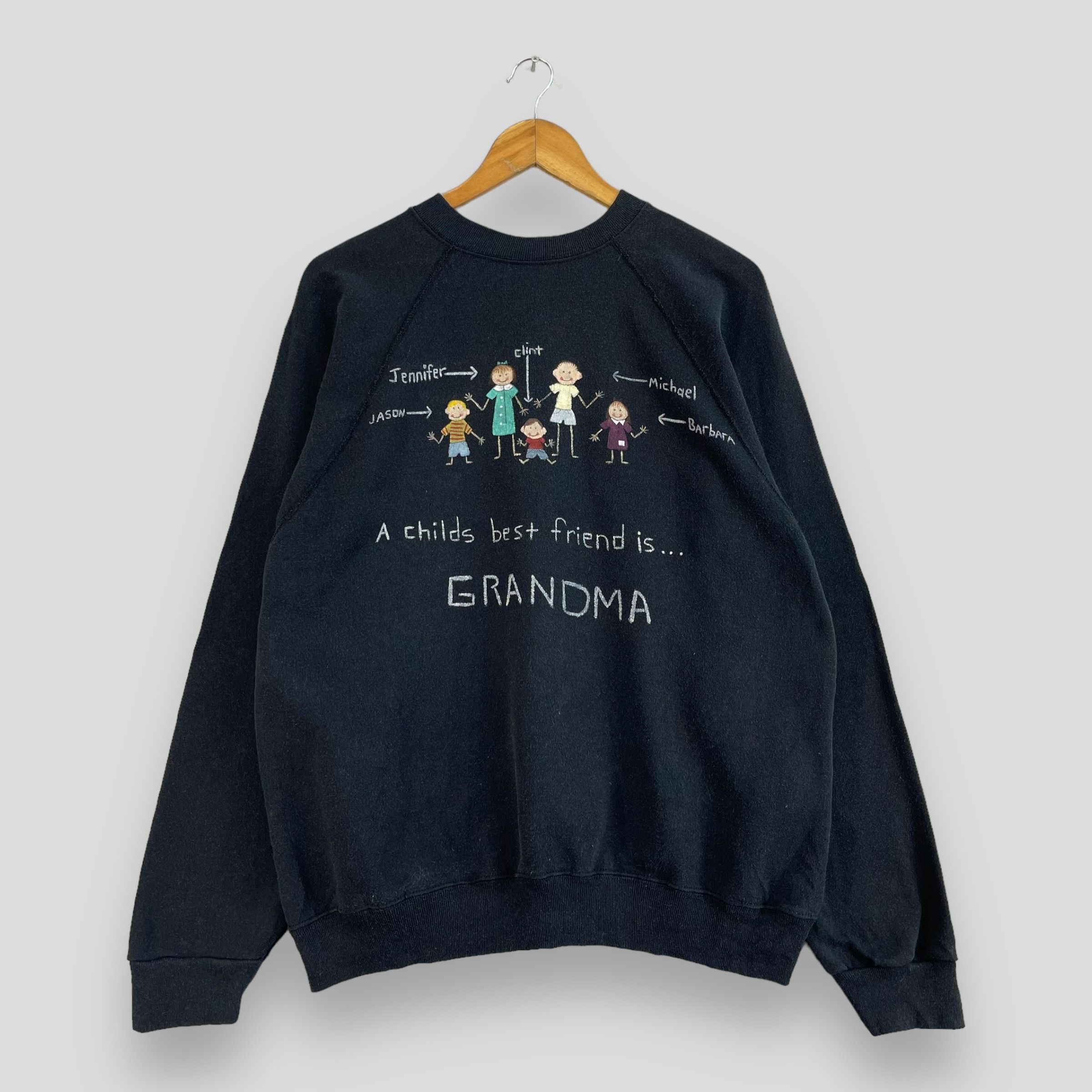 Vintage Vintage Tultex Best Quotes Printed Crewneck Sweatshirt Size US L / EU 52-54 / 3 - 1 Thumbnail